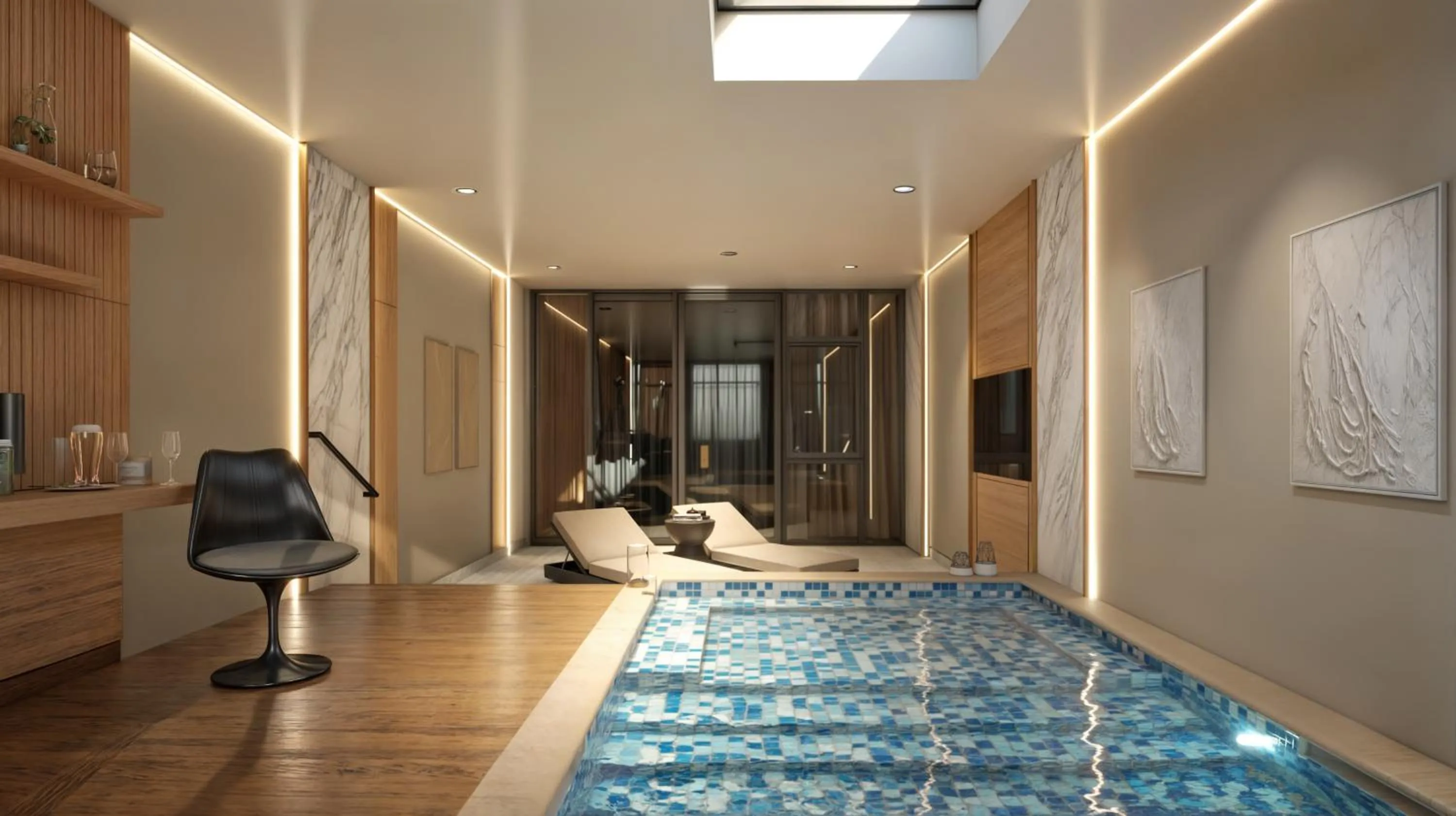 Swimming pool in Al Bandar Arjaan by Rotana – Dubai Creek