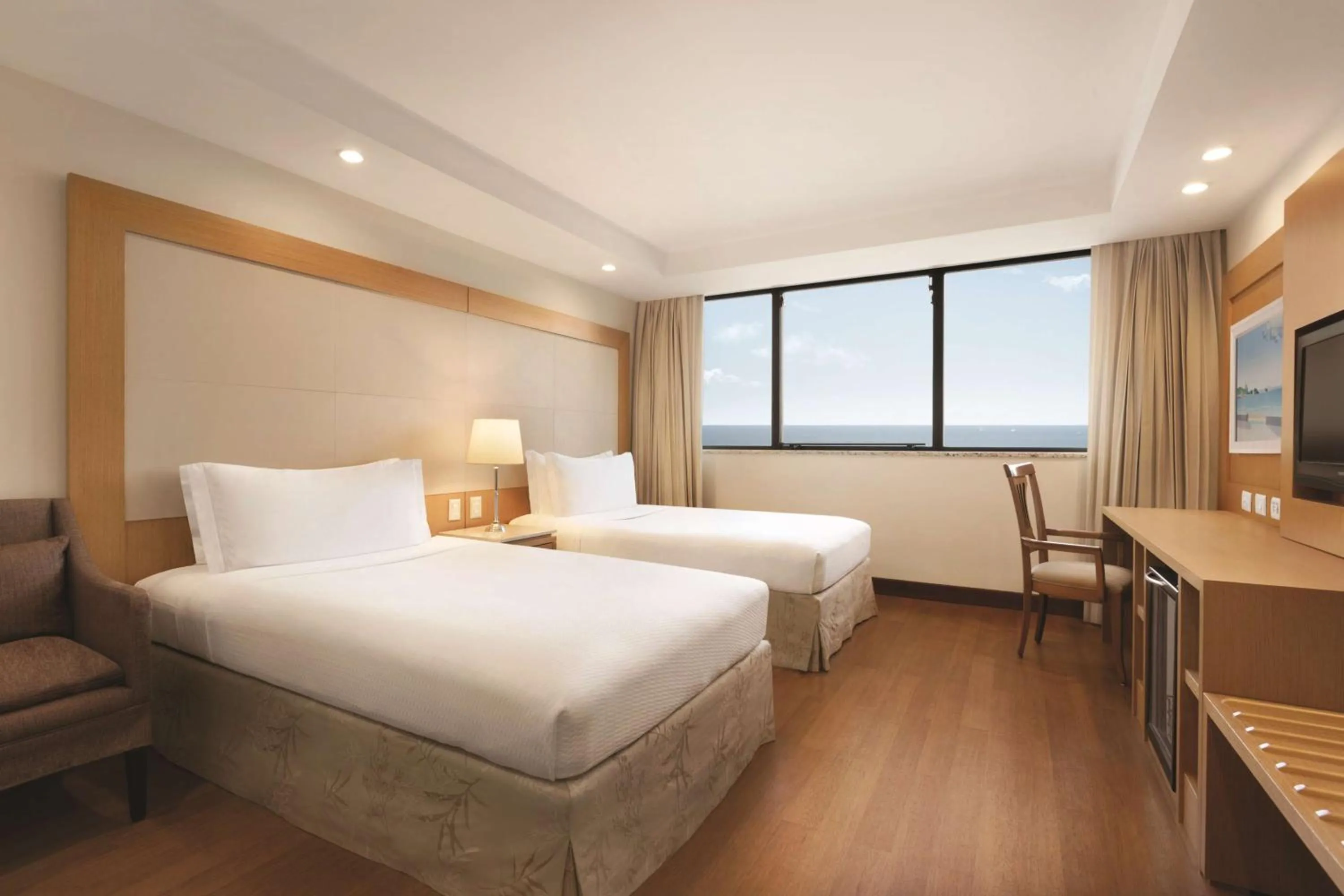 Bed in Hilton Copacabana Rio de Janeiro