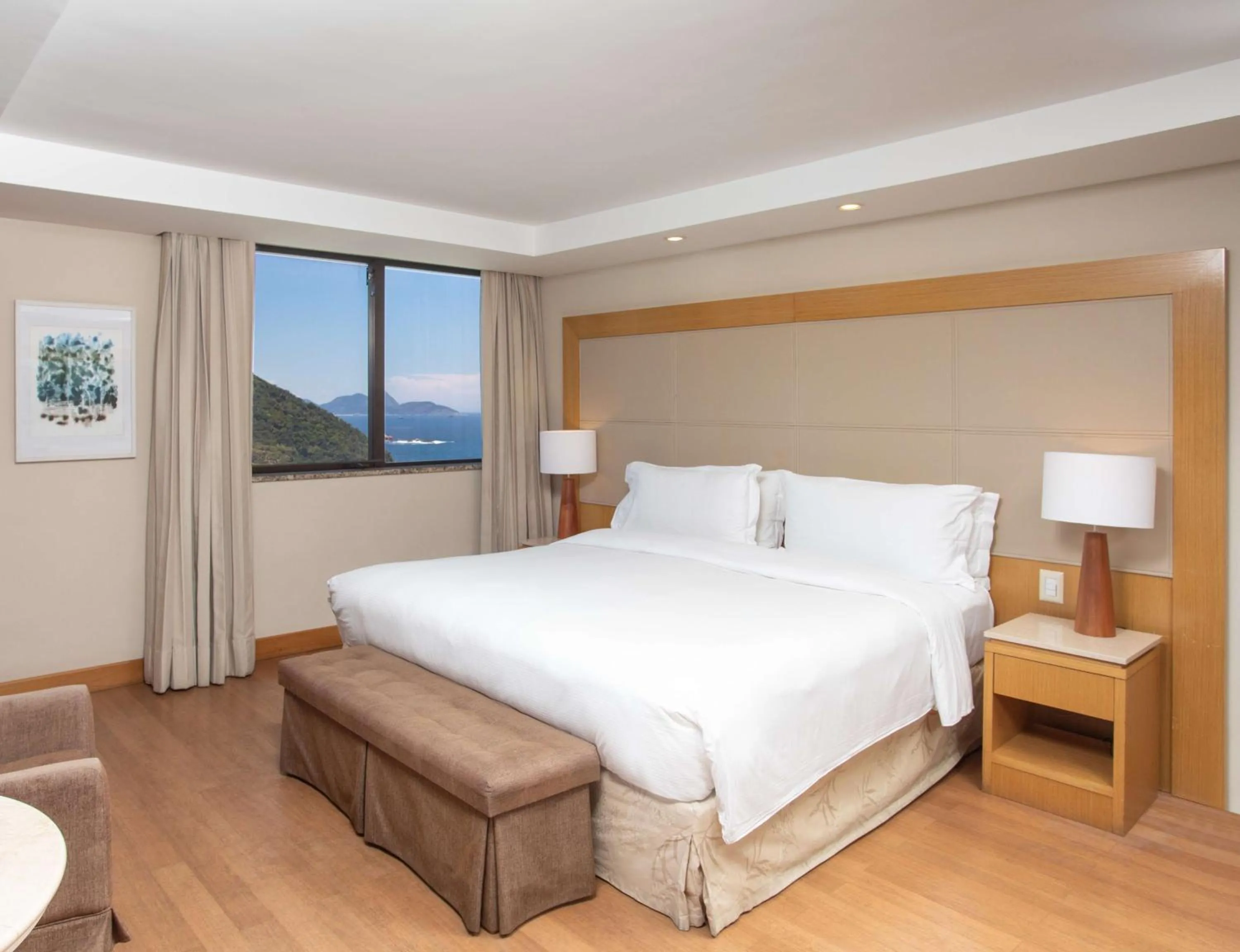 View (from property/room), Bed in Hilton Copacabana Rio de Janeiro