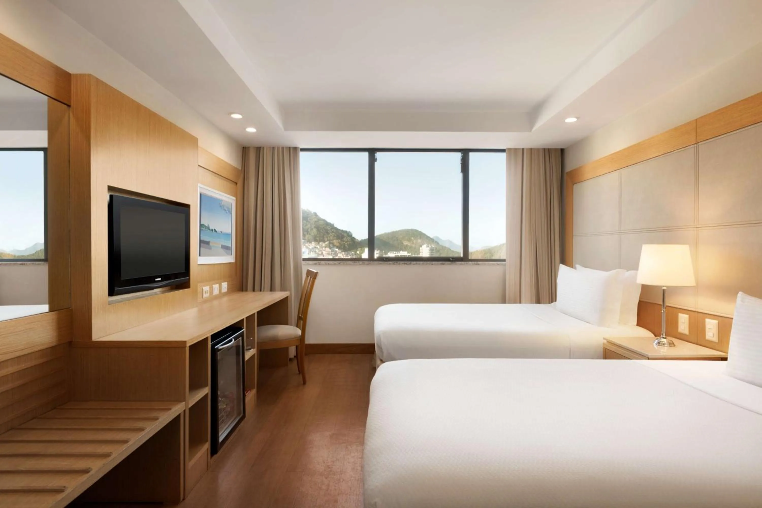 Bed in Hilton Copacabana Rio de Janeiro