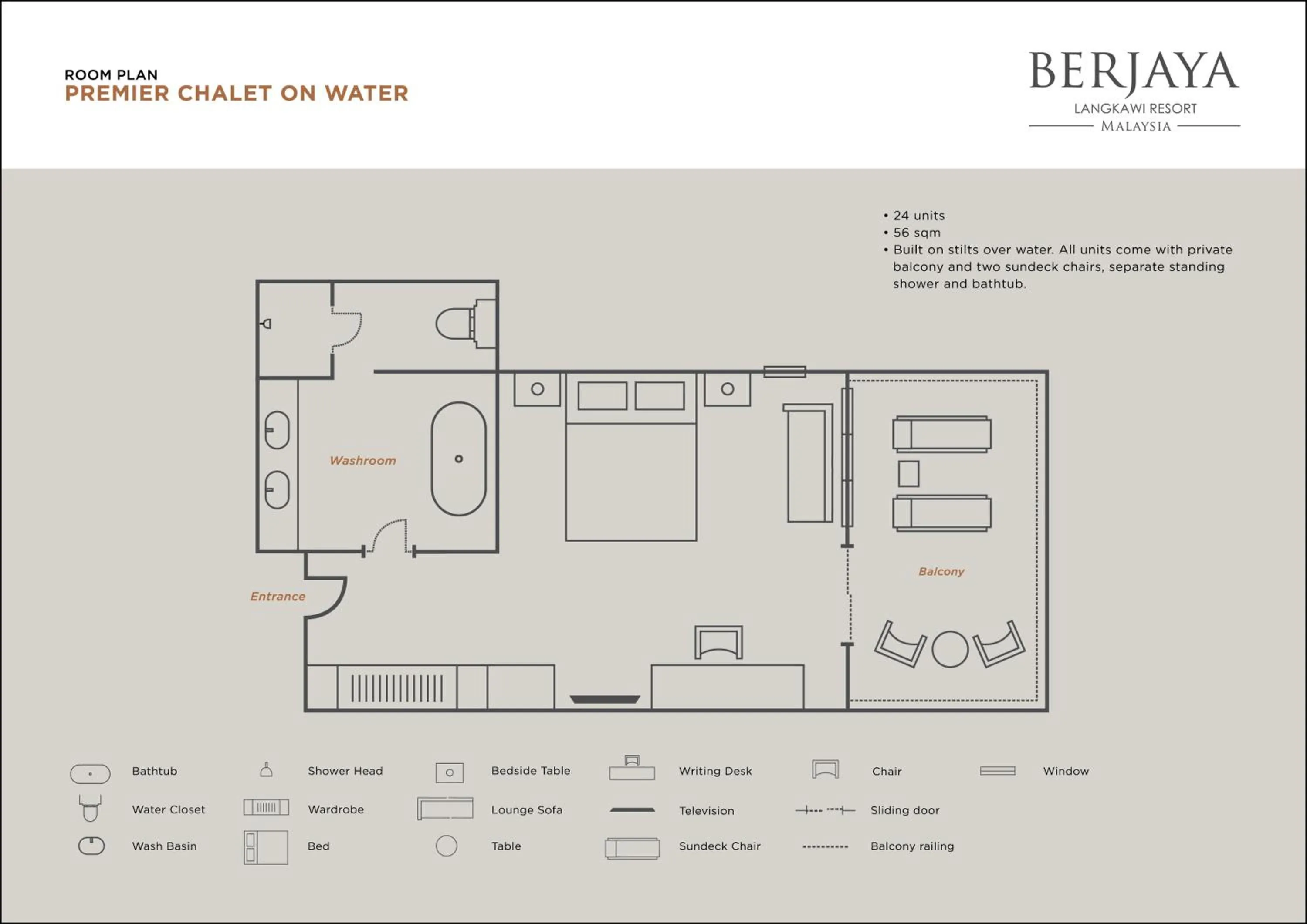 Floor plan in Berjaya Langkawi Resort