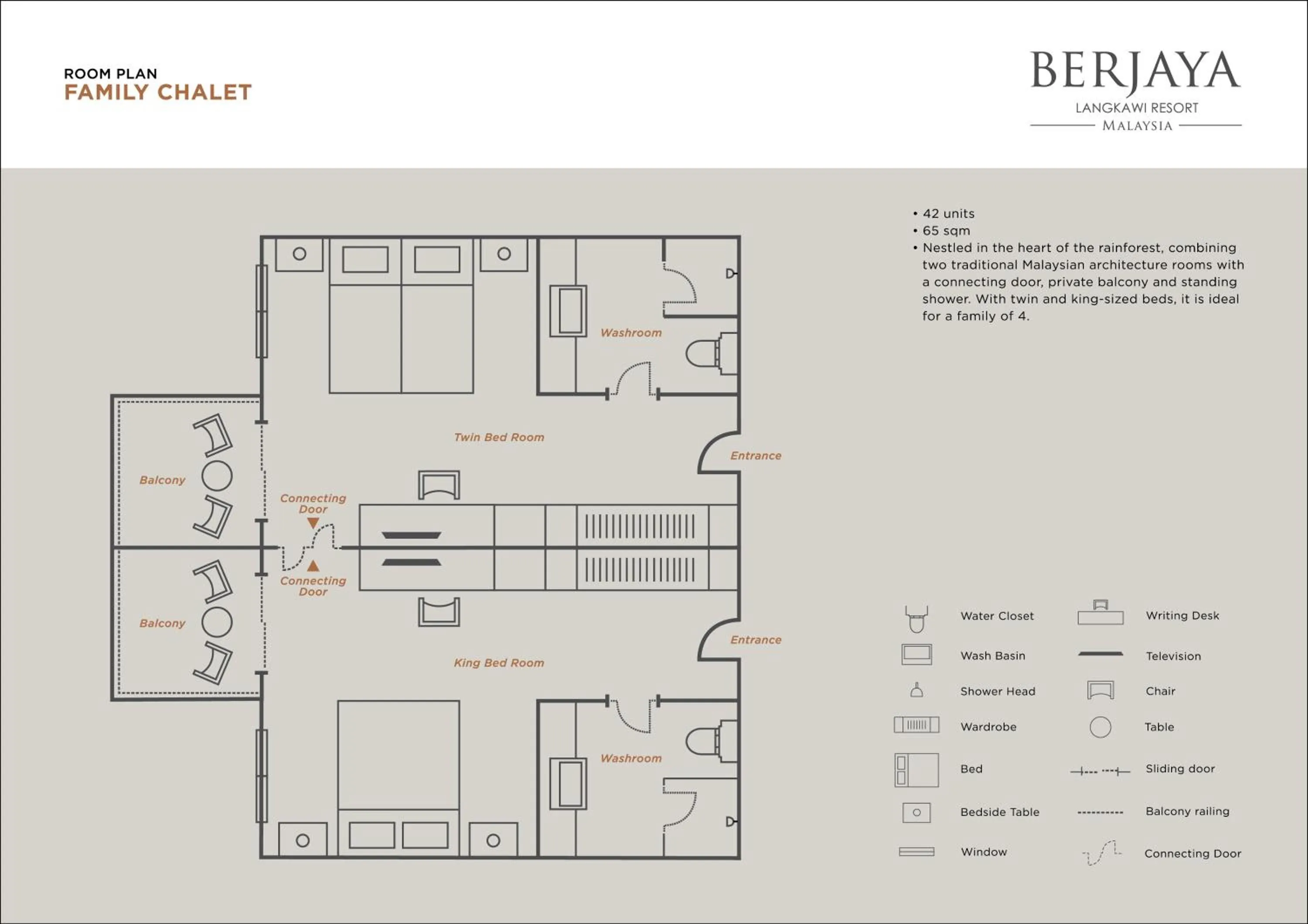Floor plan in Berjaya Langkawi Resort