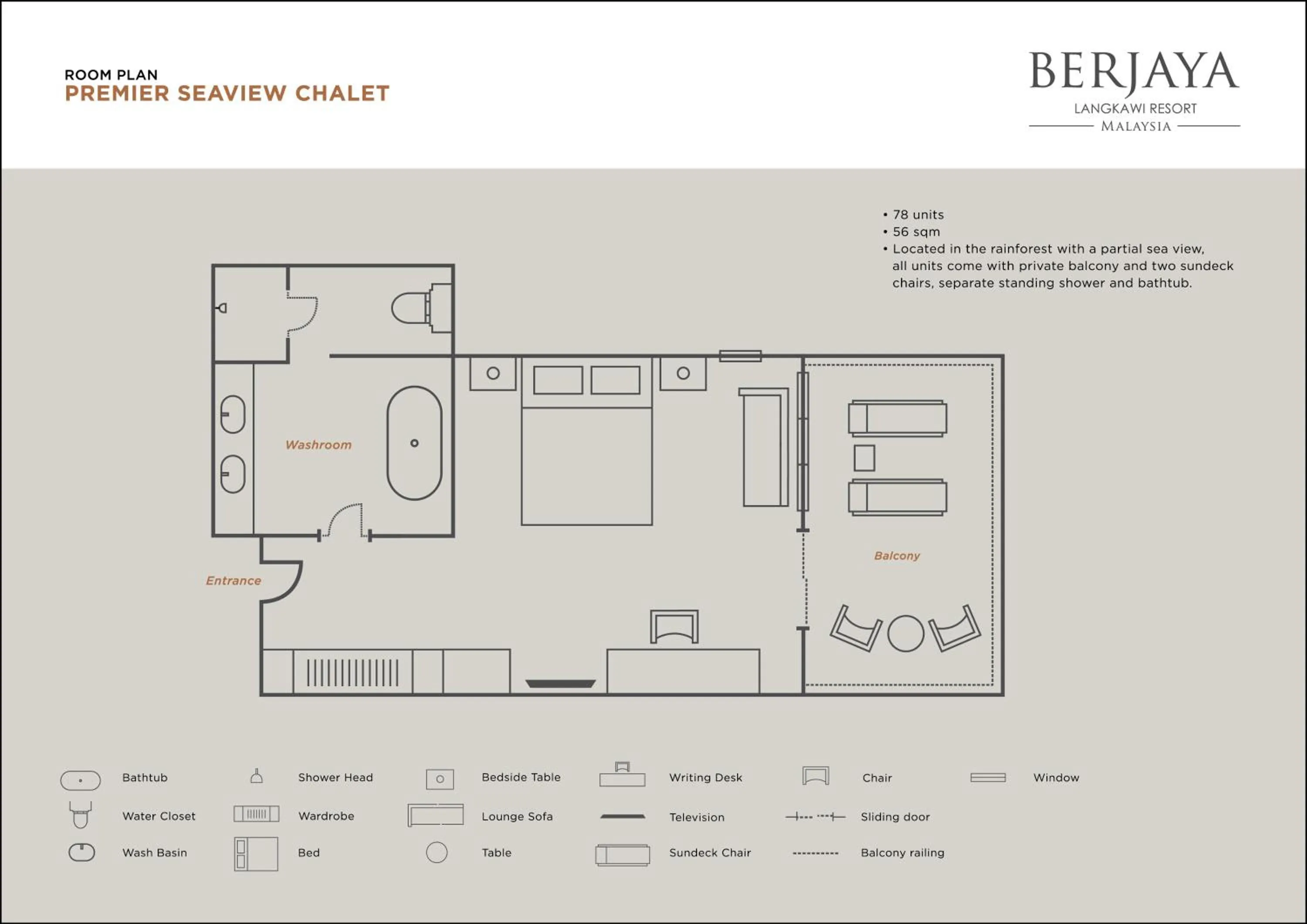 Floor plan in Berjaya Langkawi Resort