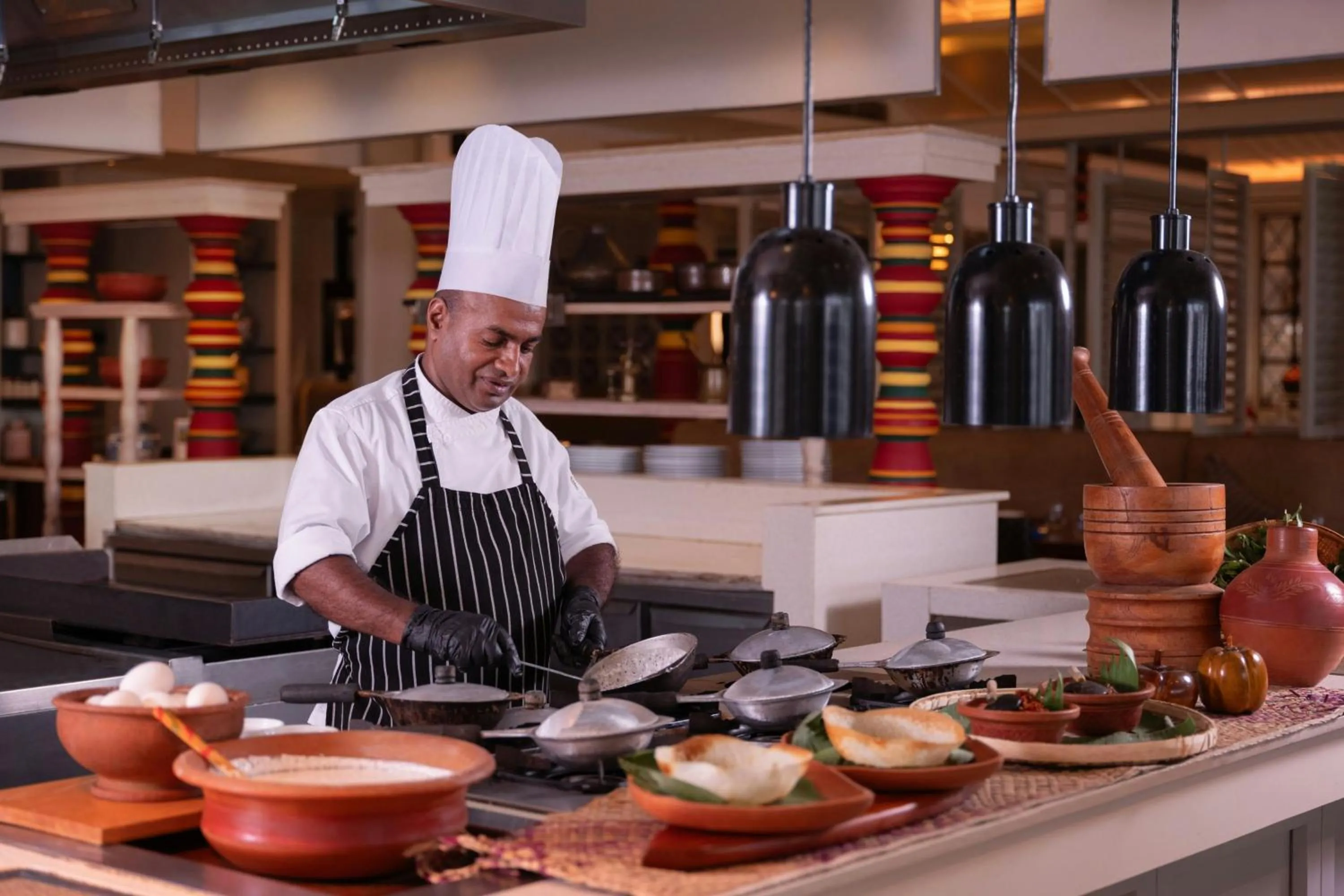 Kitchen or kitchenette in Weligama Bay Marriott Resort & Spa