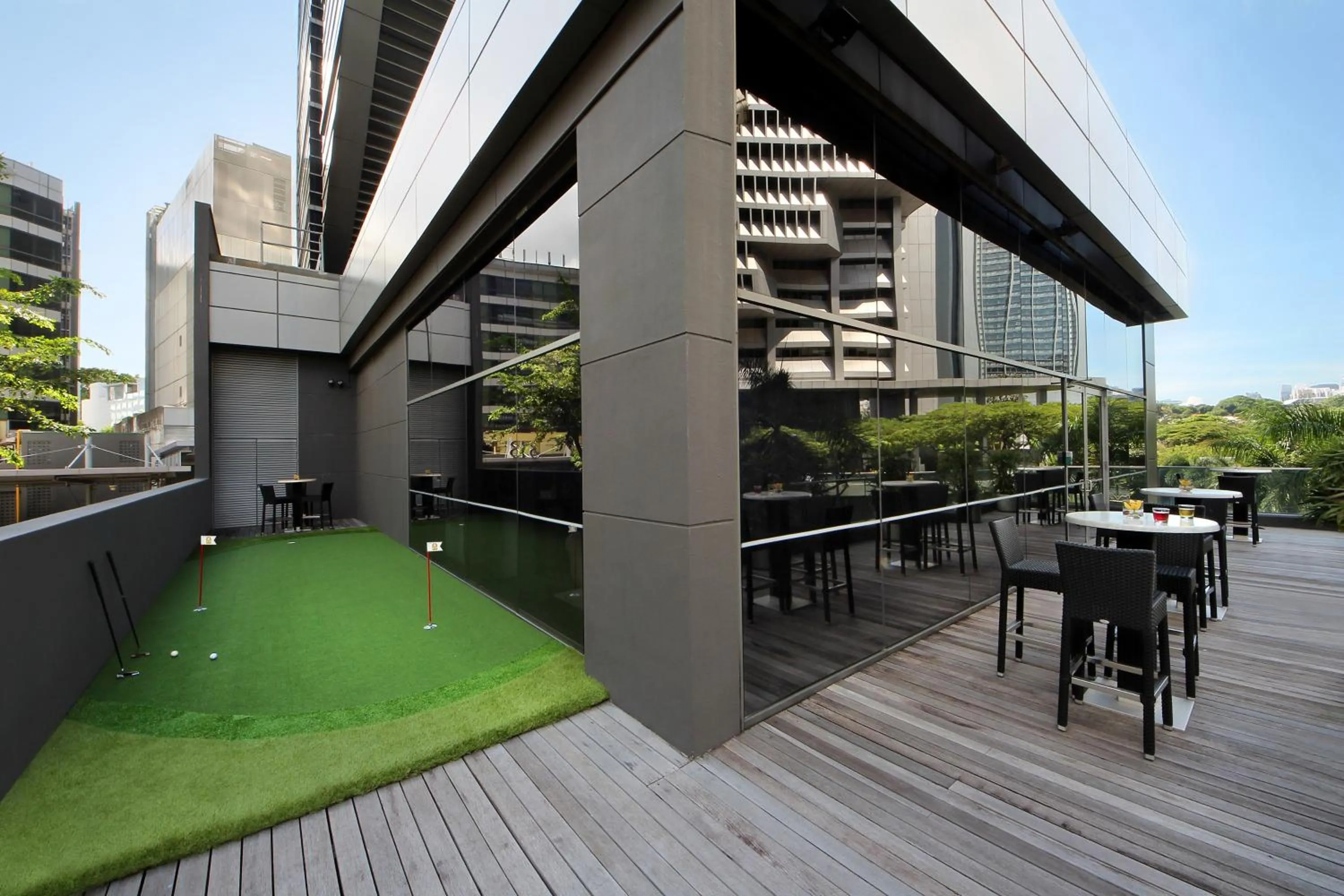 Patio in Pan Pacific Serviced Suites Orchard, Singapore