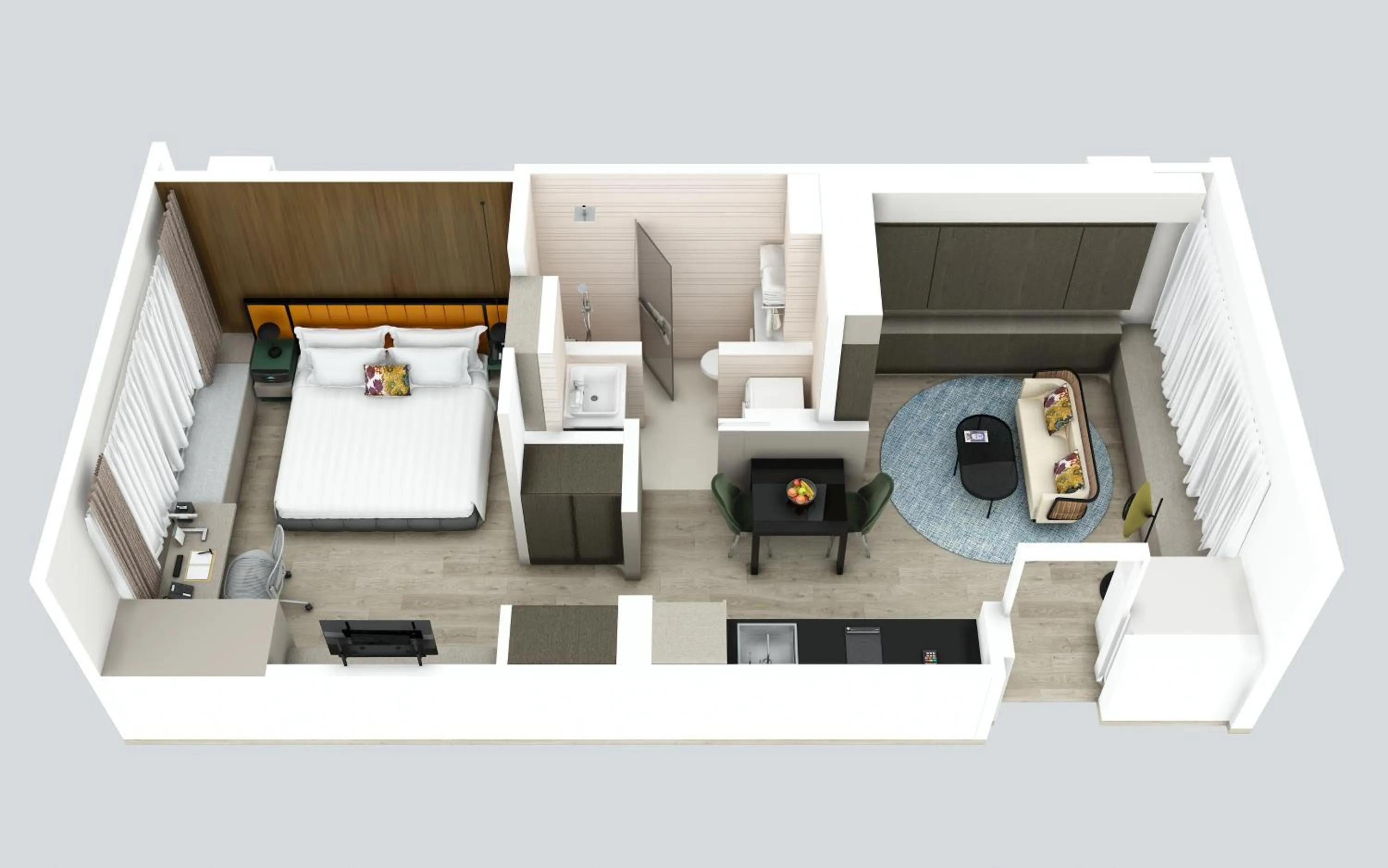 Photo of the whole room in Pan Pacific Serviced Suites Orchard, Singapore