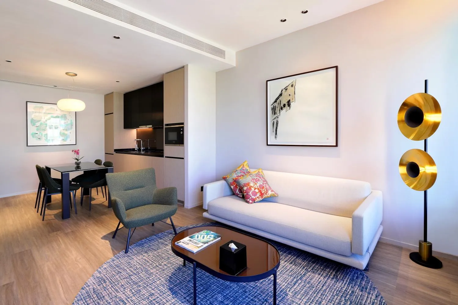 Living room in Pan Pacific Serviced Suites Orchard, Singapore