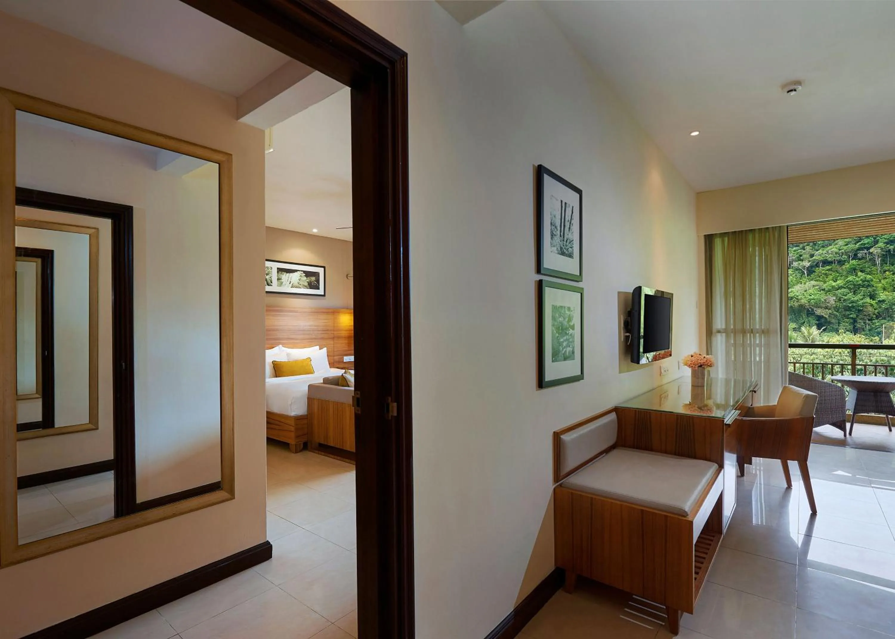 Living room, Bed in The Taaras Beach & Spa Resort