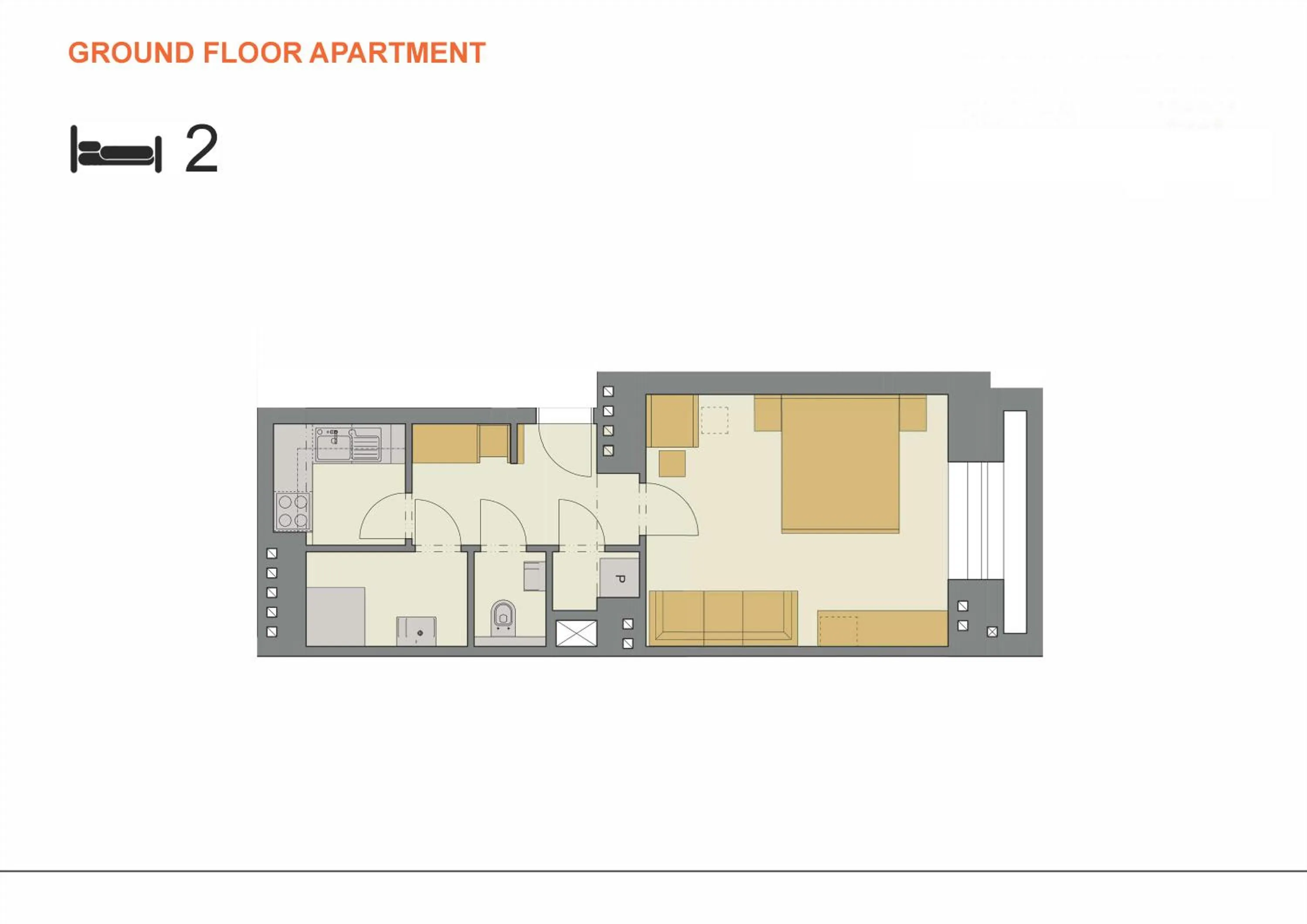 Floor plan in DownTown Suites Belohorska