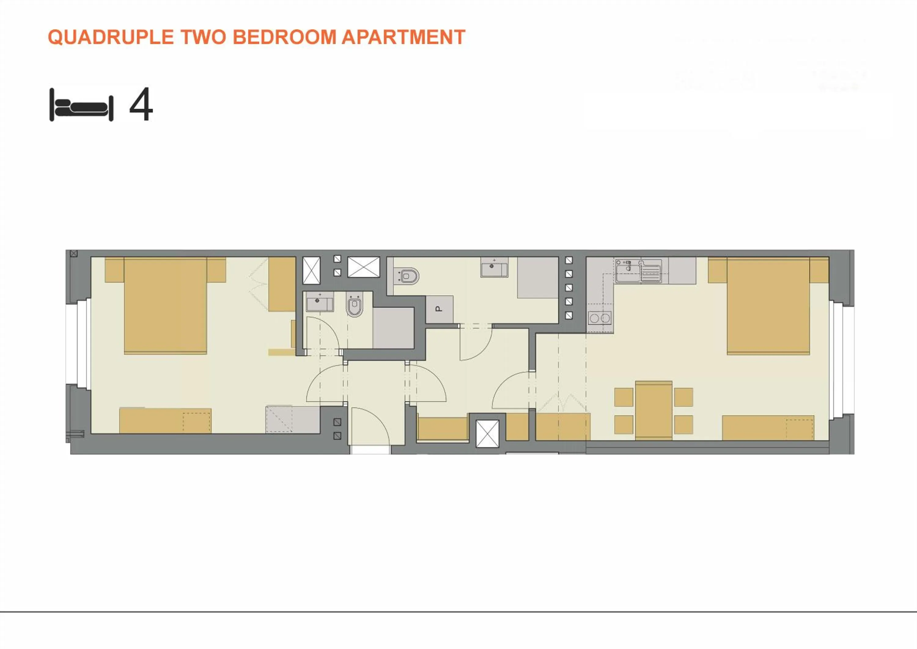 Floor plan in DownTown Suites Belohorska