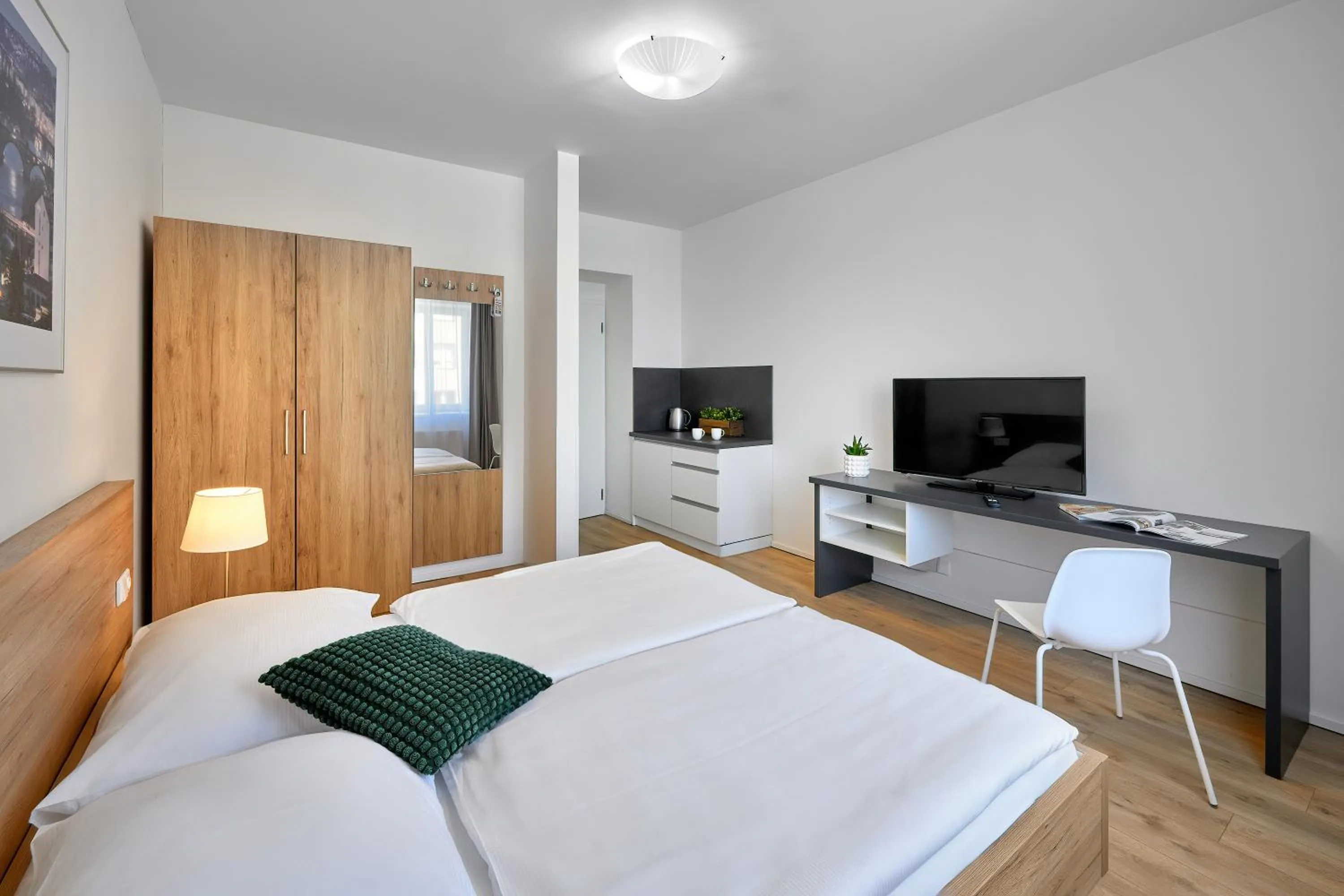 Bed in DownTown Suites Belohorska