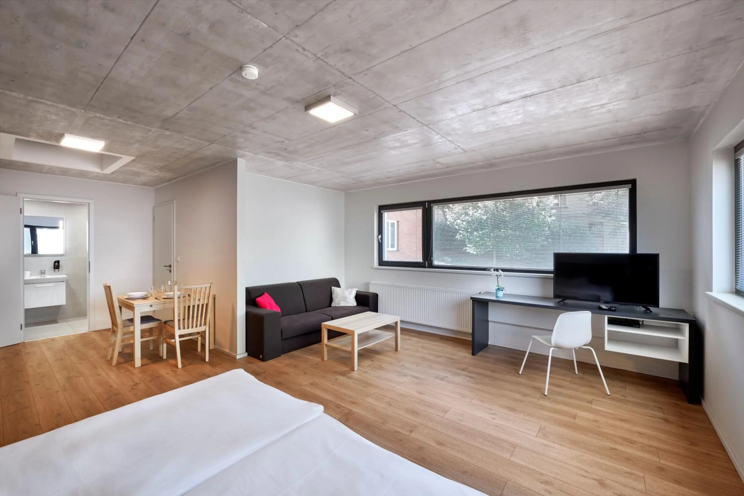 Bed in DownTown Suites Belohorska