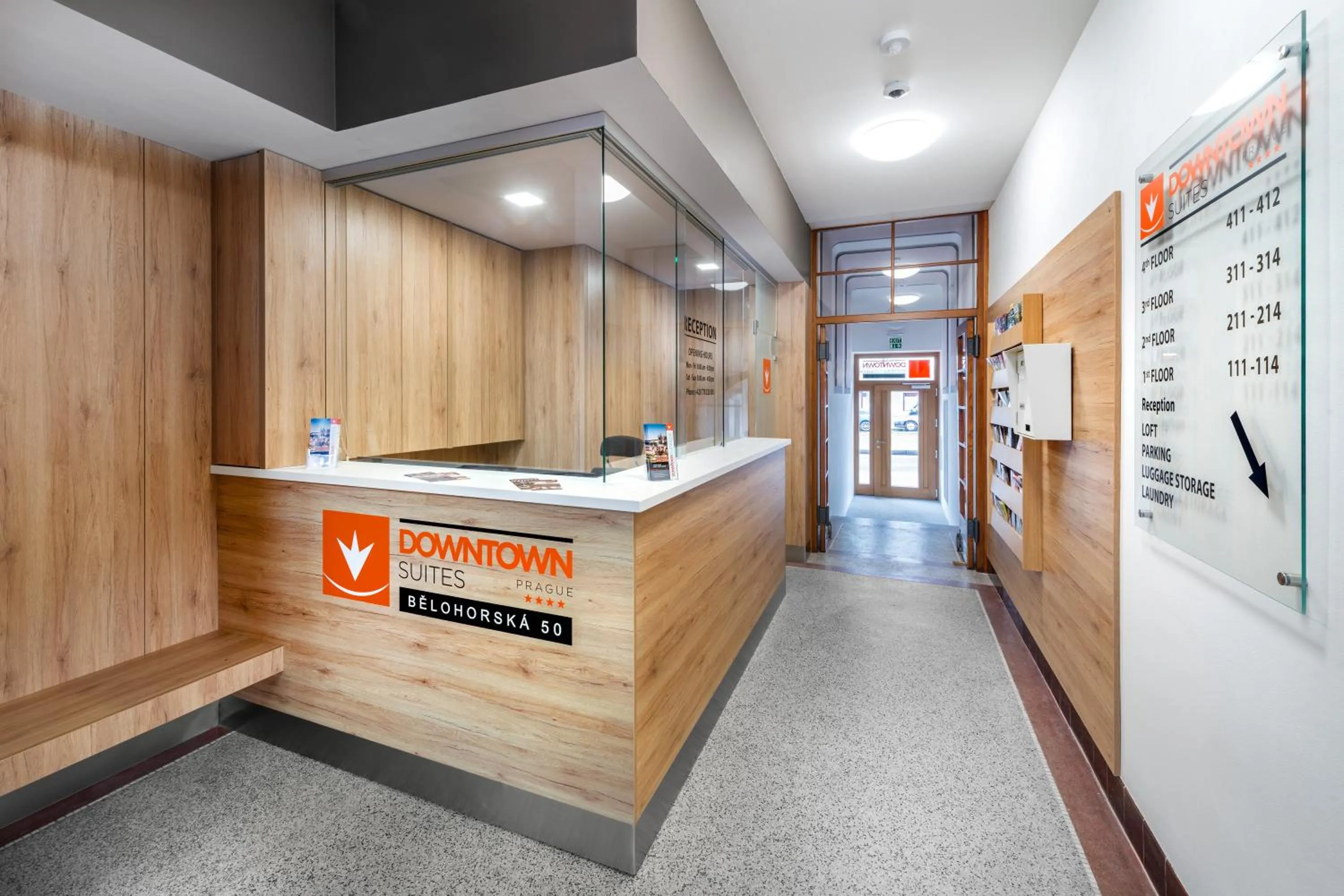 Lobby or reception in DownTown Suites Belohorska