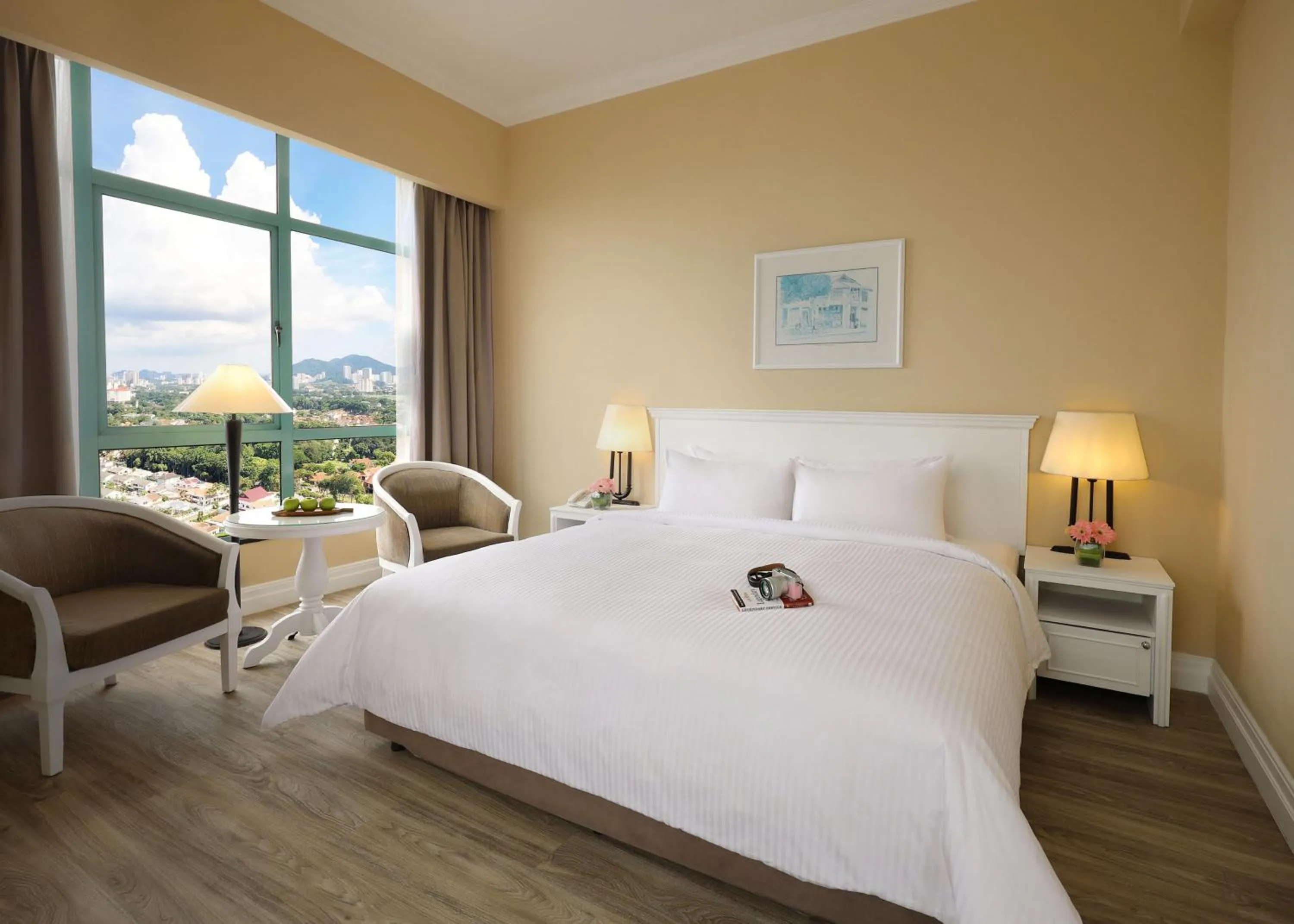 Bed in Berjaya Penang Hotel