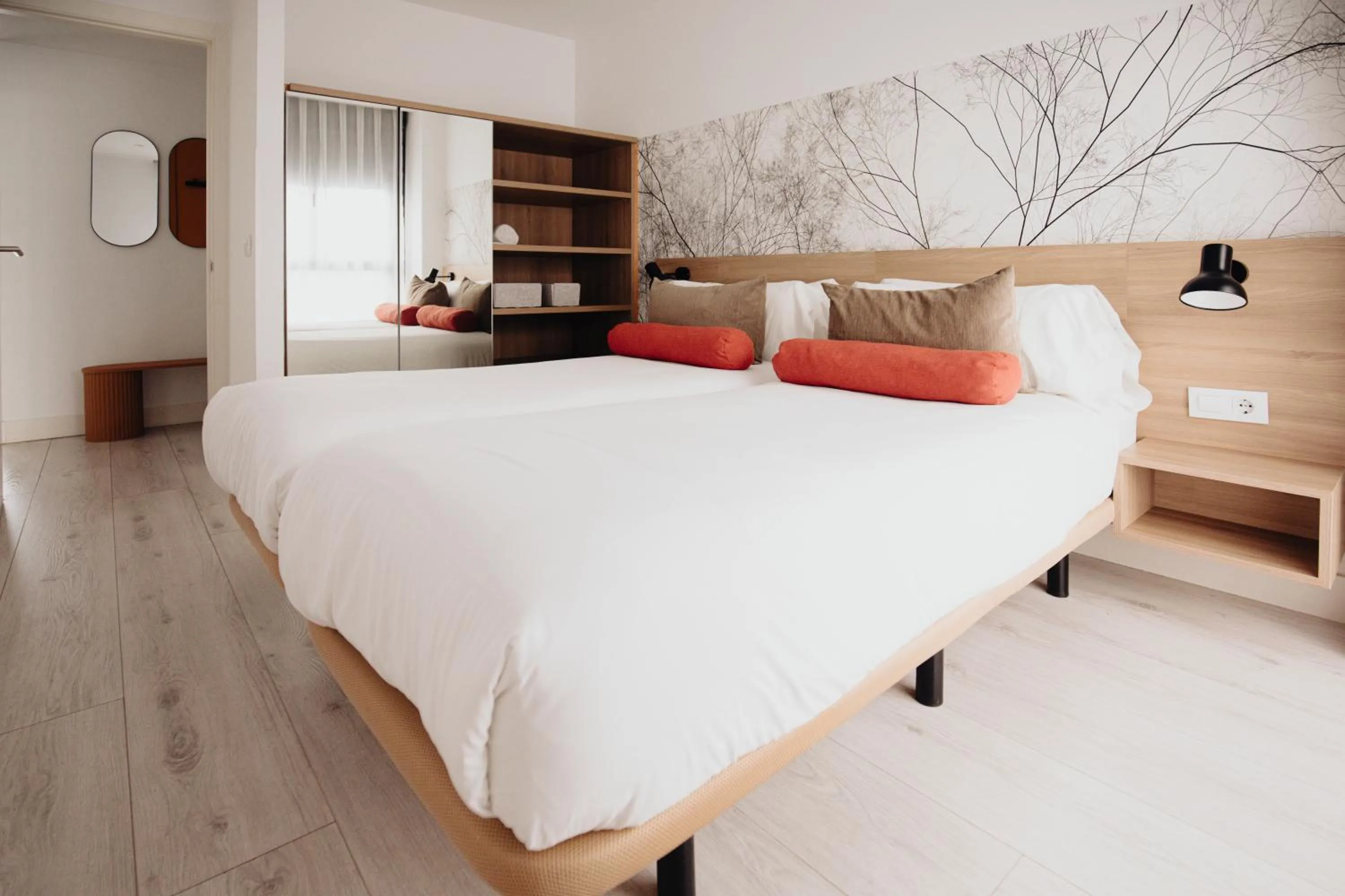 Bed in Aspasios Atocha Apartments