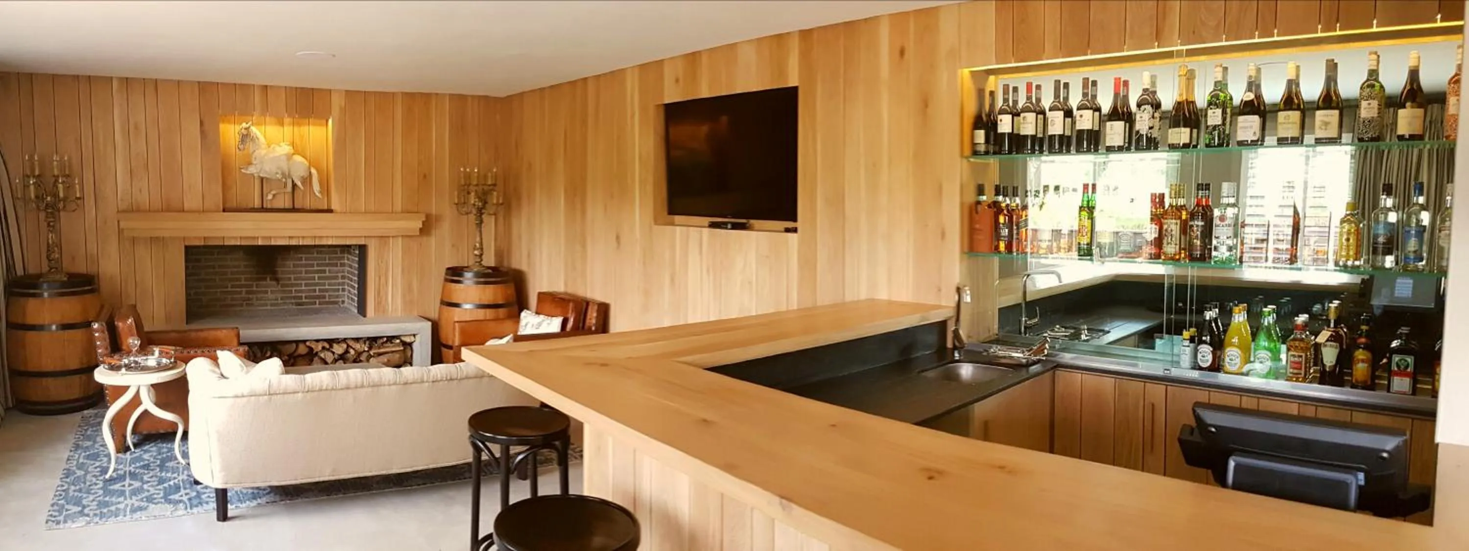 Garden view in Bosch Hoek Golf & Lodge