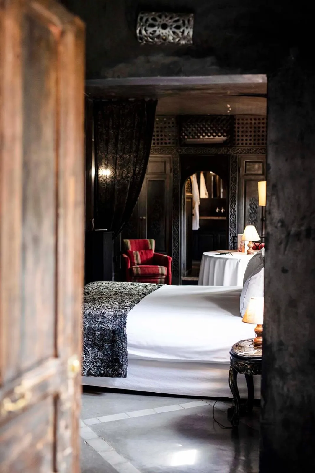 Bed in Riad Le Rihani