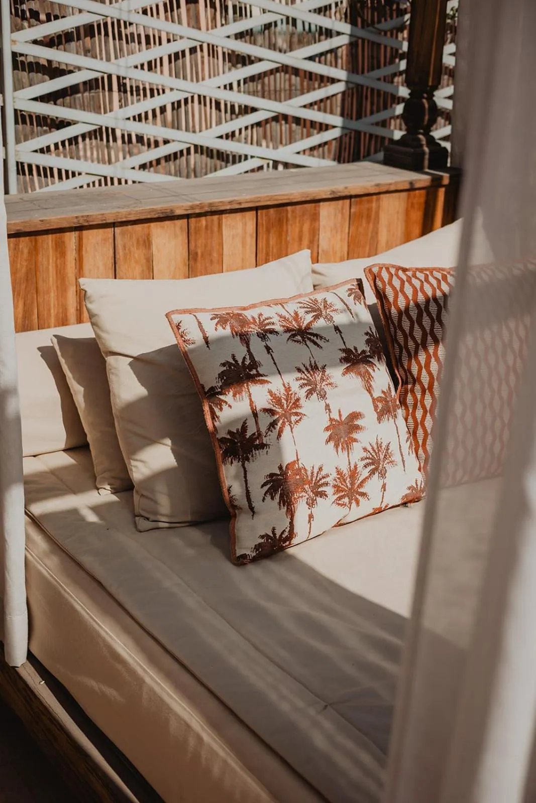 Bed in Riad Le Rihani