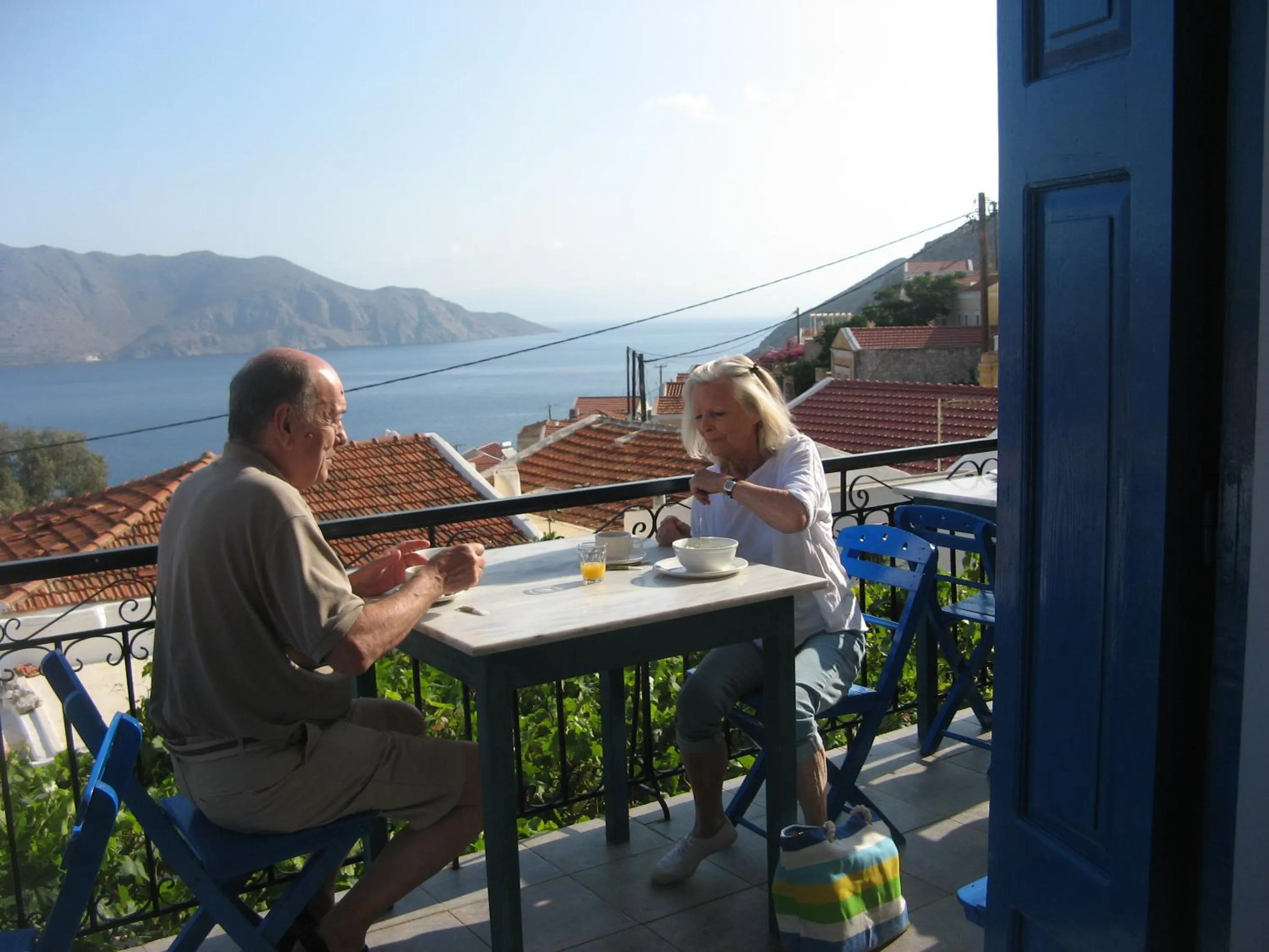 Patio in Hotel Fiona Symi