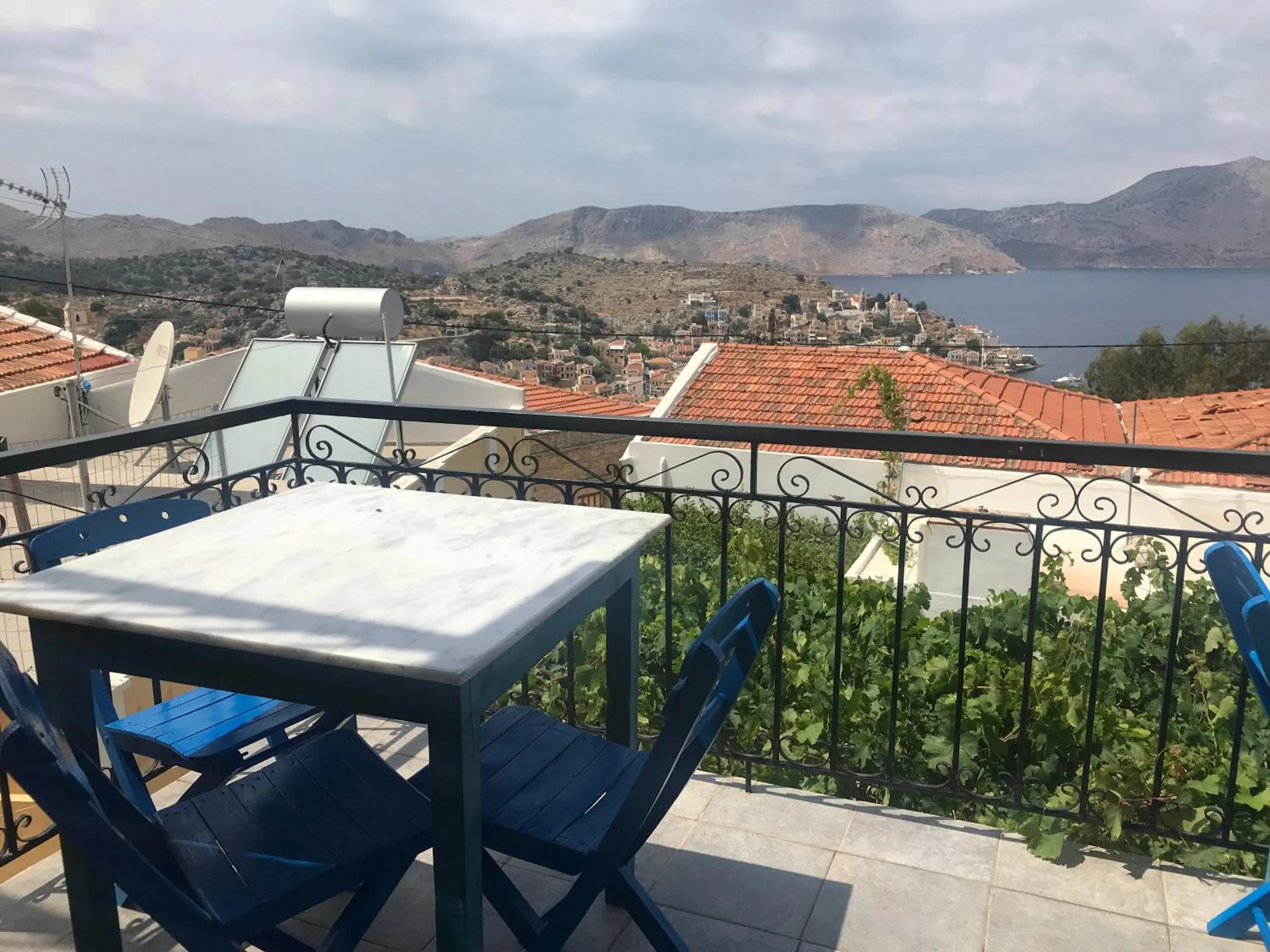 Patio in Hotel Fiona Symi