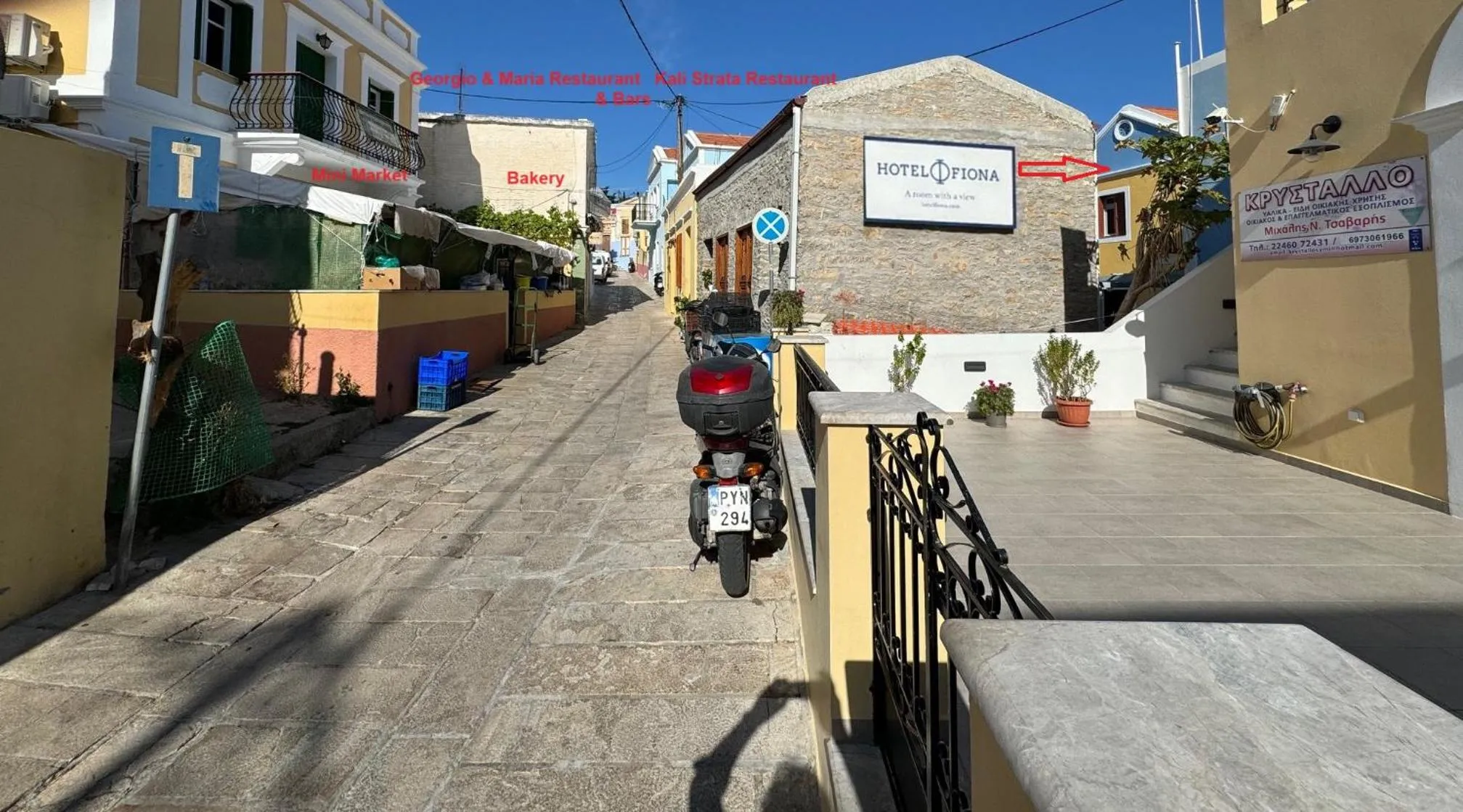 Property building in Hotel Fiona Symi