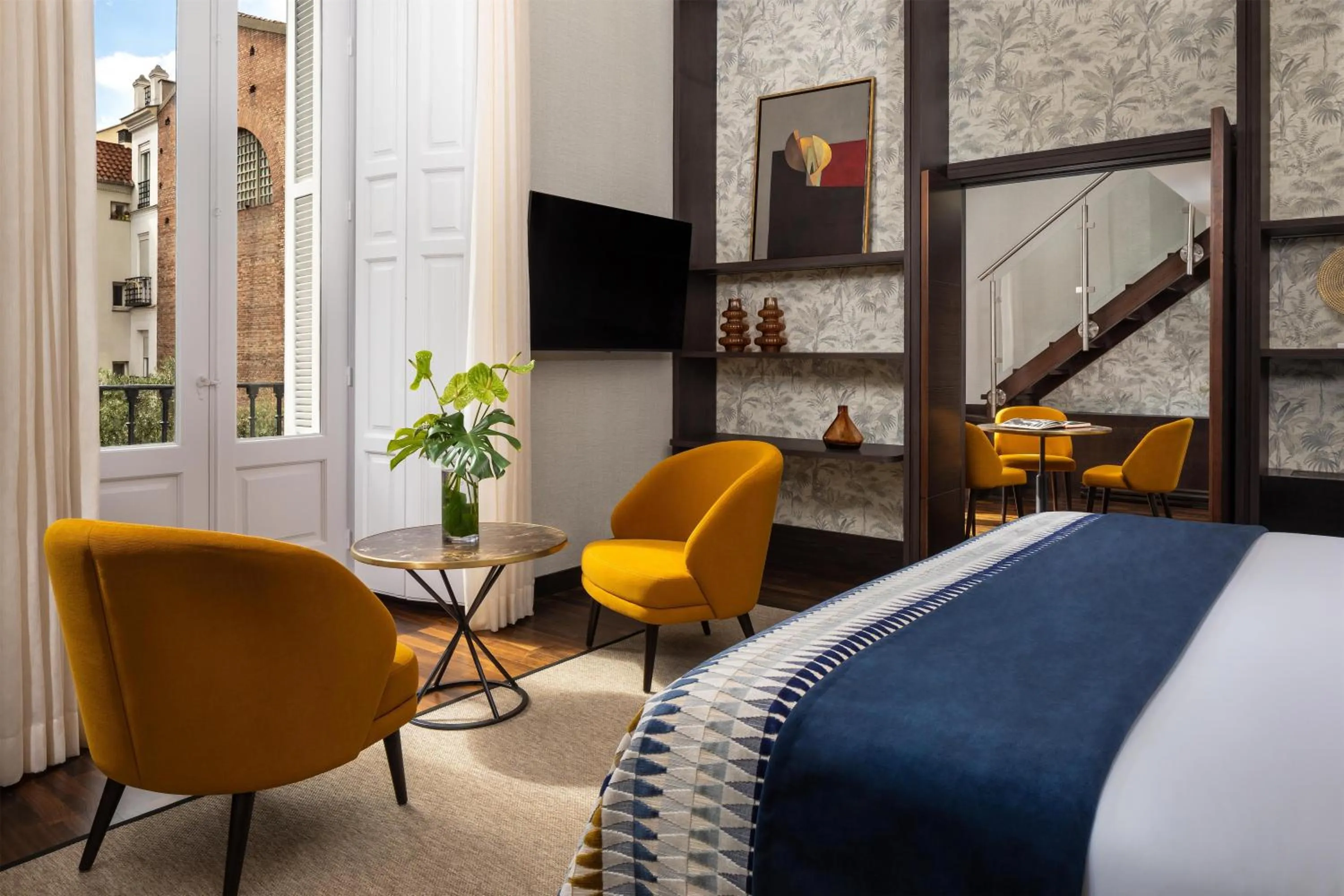 Photo of the whole room, Bed in NH Collection Madrid Palacio de Tepa