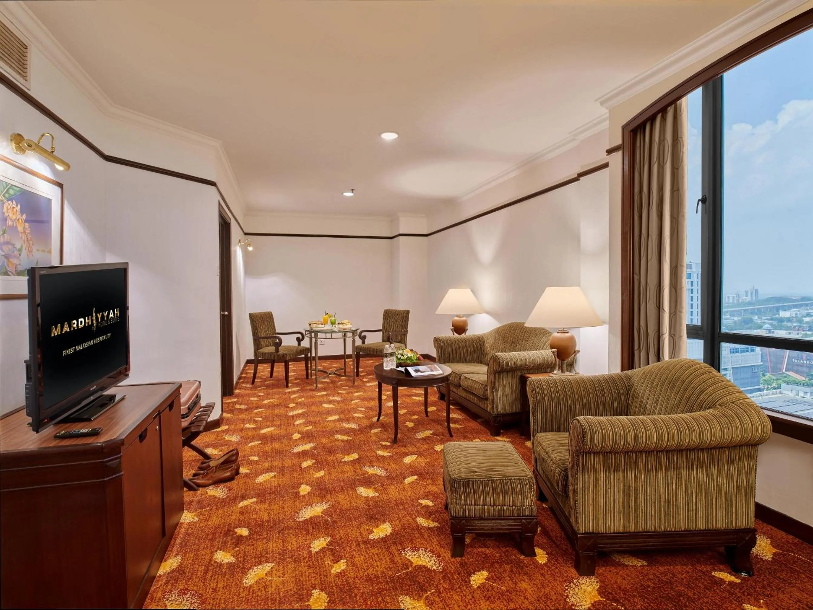 Living room in Mardhiyyah Hotel and Suites