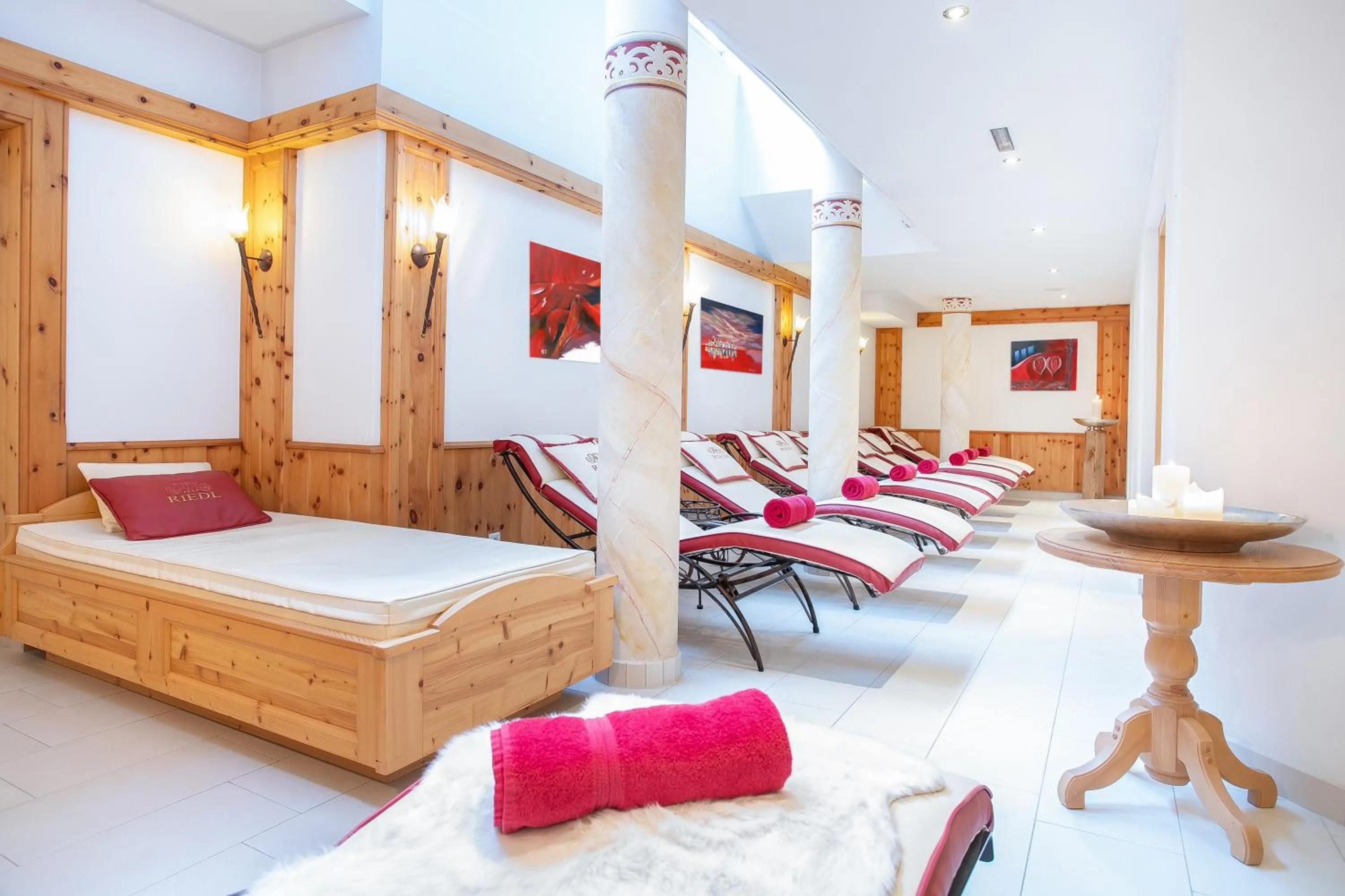 Spa and wellness centre/facilities, Bed in Hotel Riedl im Zillertal