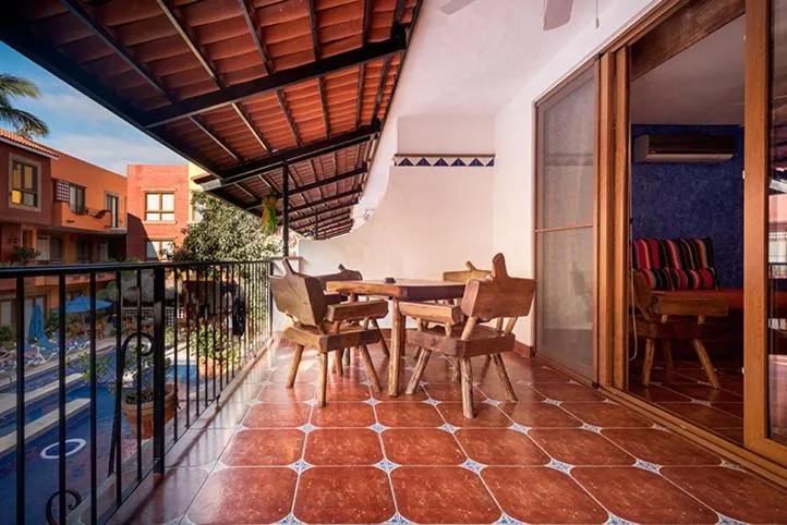 Balcony/Terrace in Casa Lotería -Pueblito Sayulita- Colorful, Family and Relax Experience with Private Parking and Pool