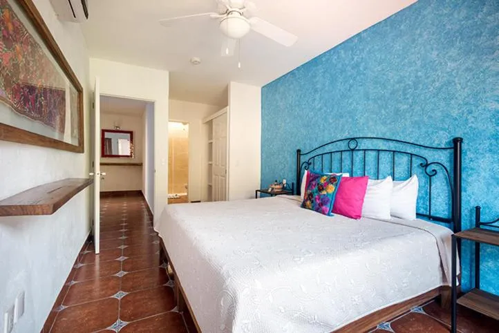 Bed in Casa Lotería -Pueblito Sayulita- Colorful, Family and Relax Experience with Private Parking and Pool