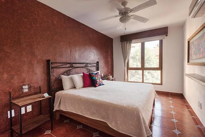 Bed in Casa Lotería -Pueblito Sayulita- Colorful, Family and Relax Experience with Private Parking and Pool