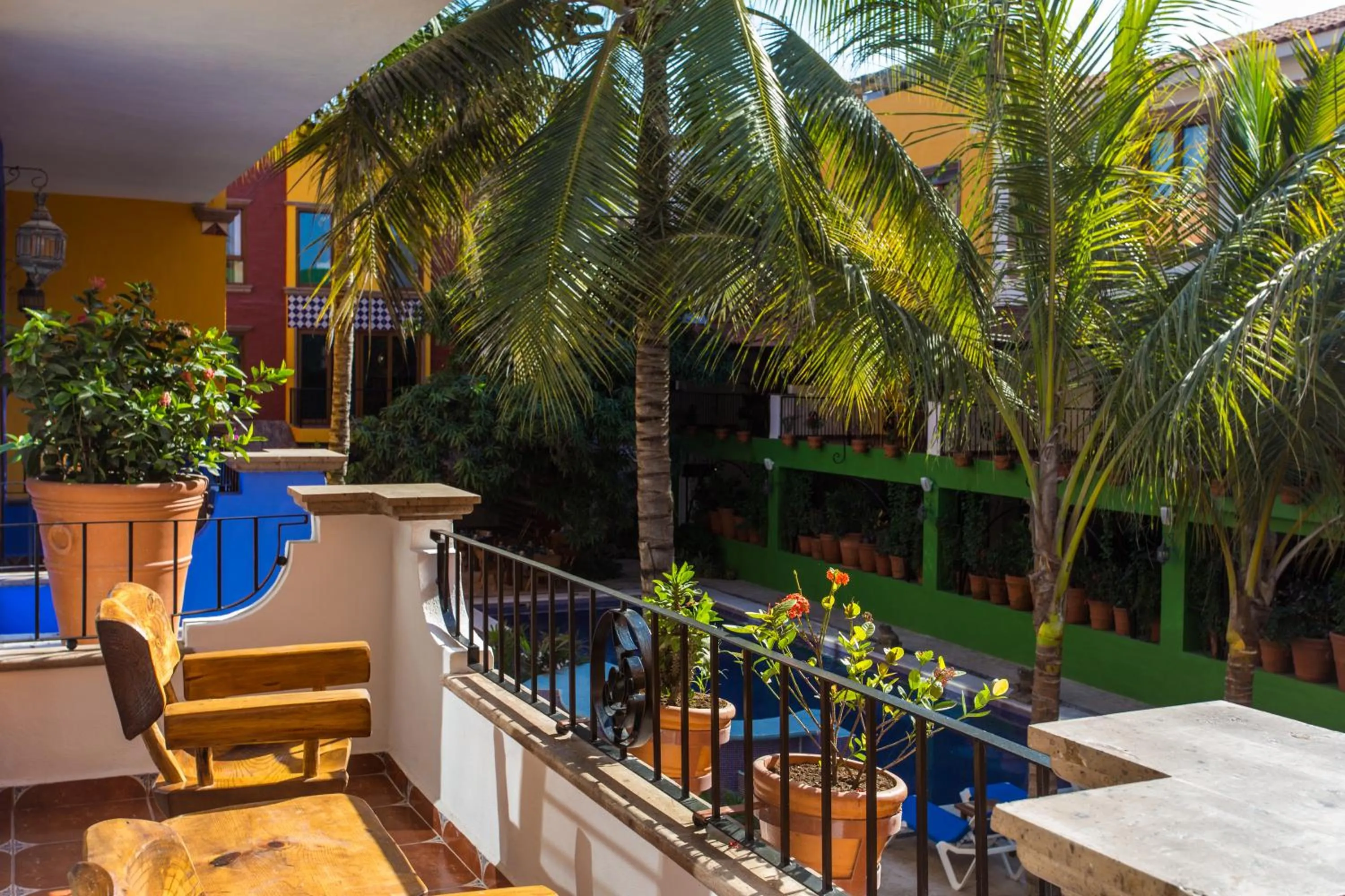 Balcony/Terrace in Casa Lotería -Pueblito Sayulita- Colorful, Family and Relax Experience with Private Parking and Pool