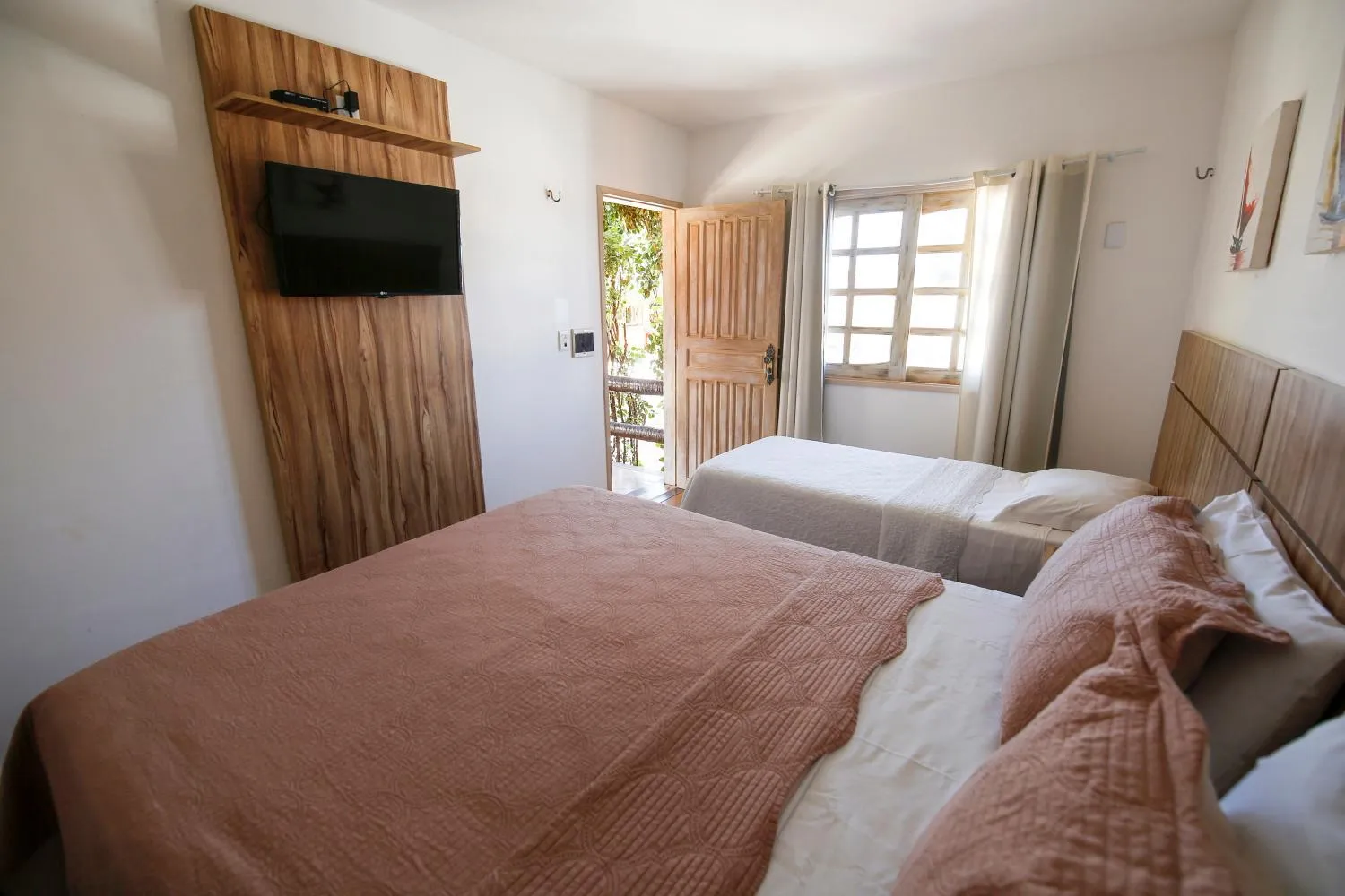 Bed in Pousada Tranquilandia Village