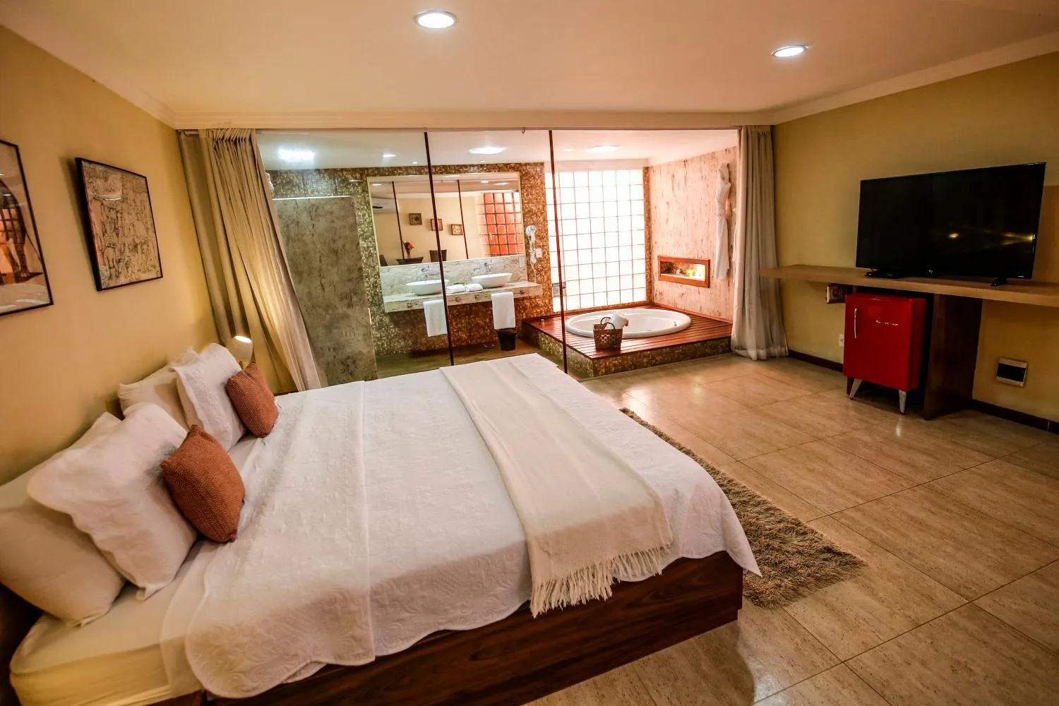 Bed in Pousada Tranquilandia Village