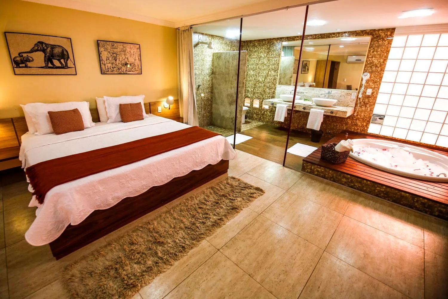 Bed in Pousada Tranquilandia Village