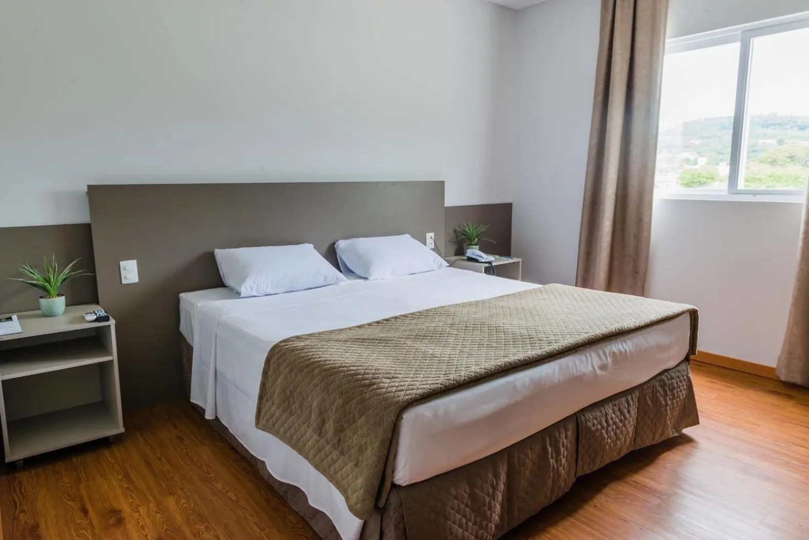 Bed in Tri Hotel São João Batista