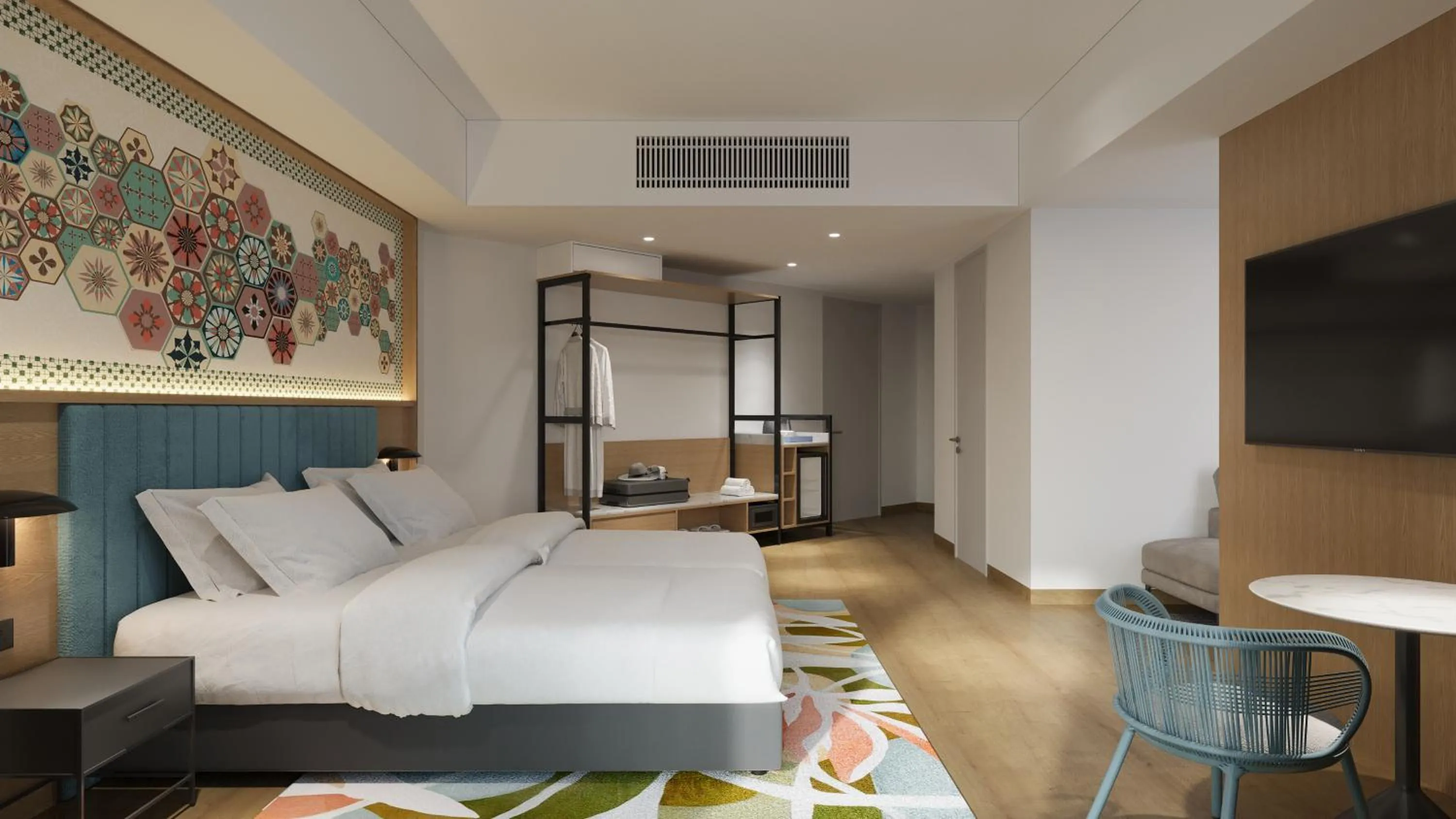 View (from property/room), Bed in M Social Resort Penang