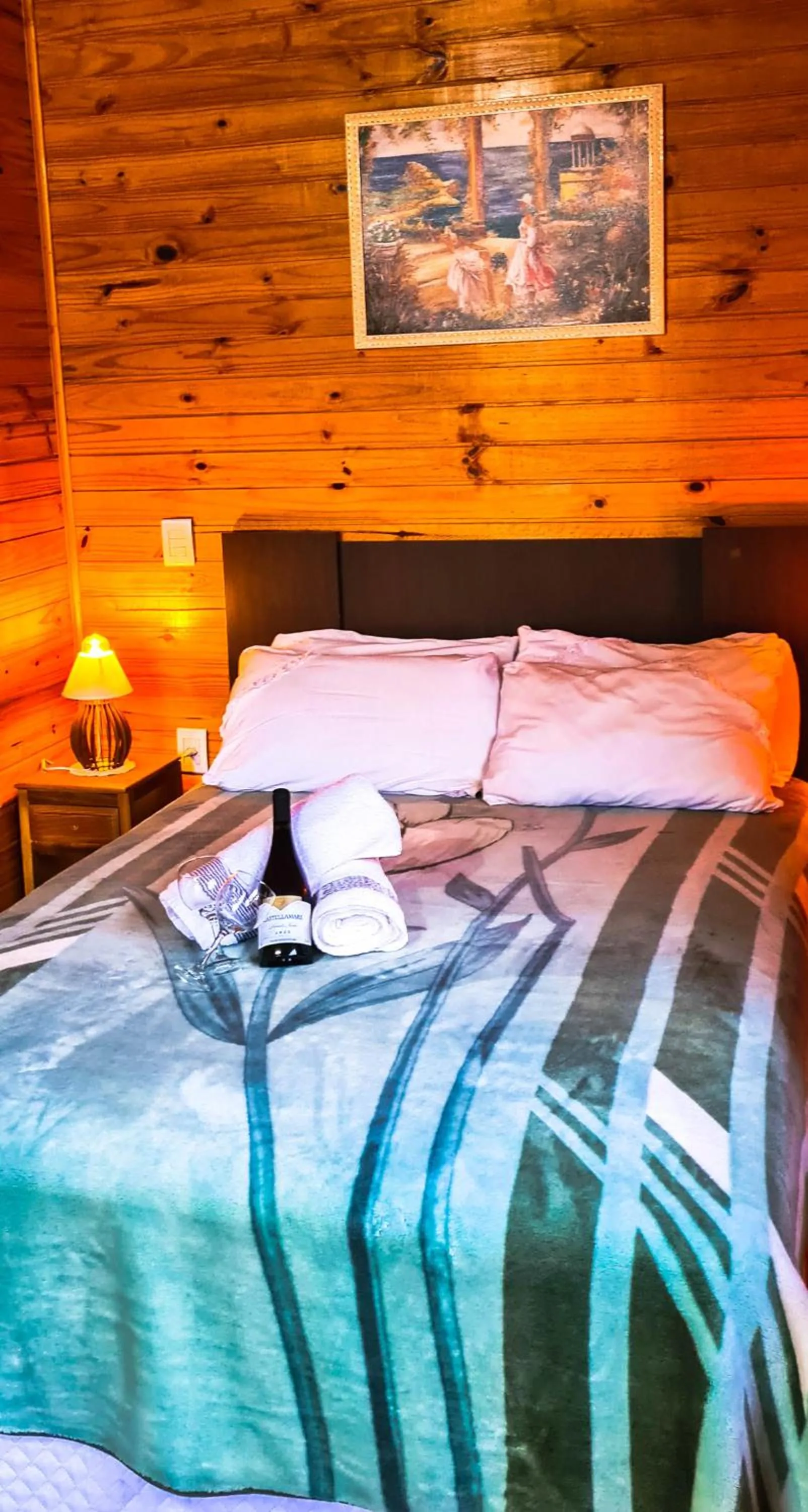 Bed in Pousada Santa Terezinha