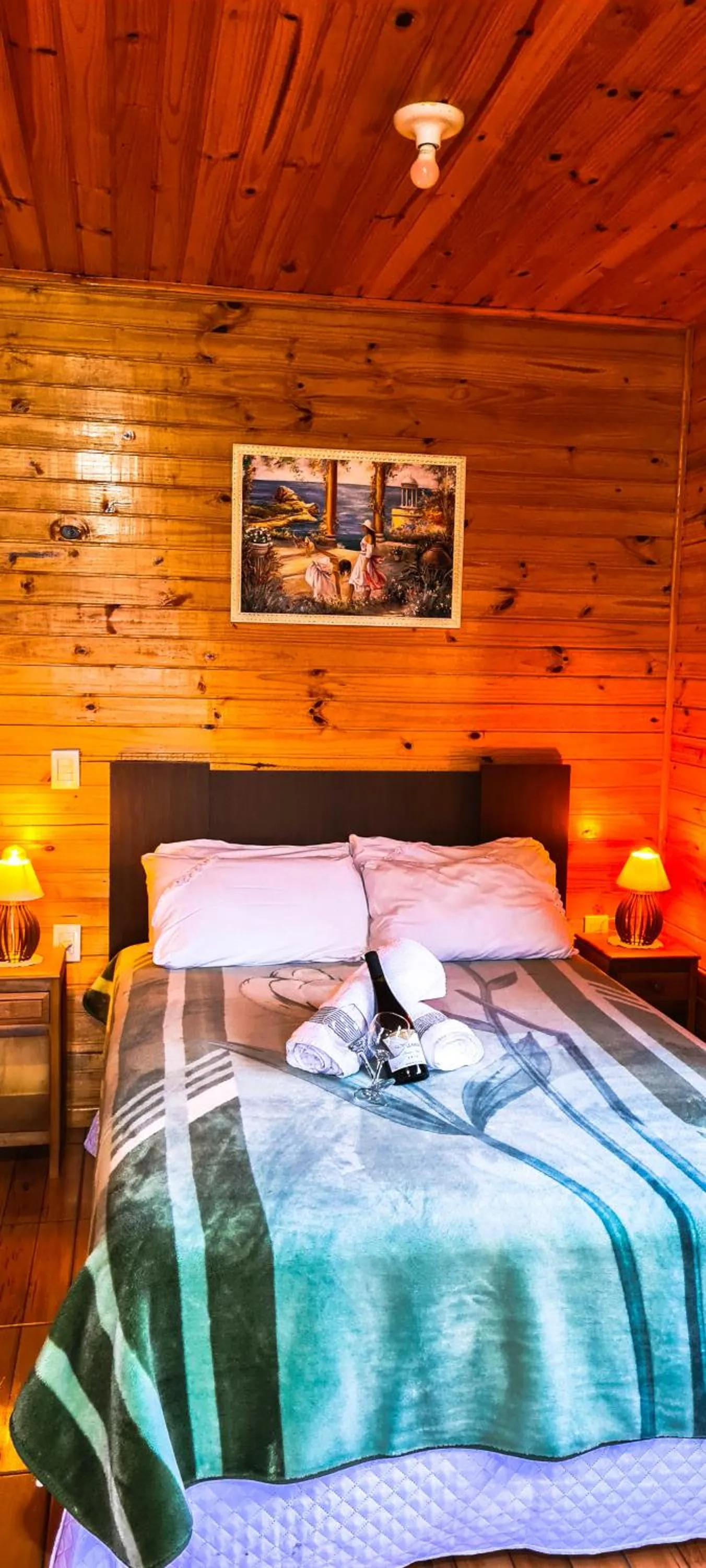 Bed in Pousada Santa Terezinha