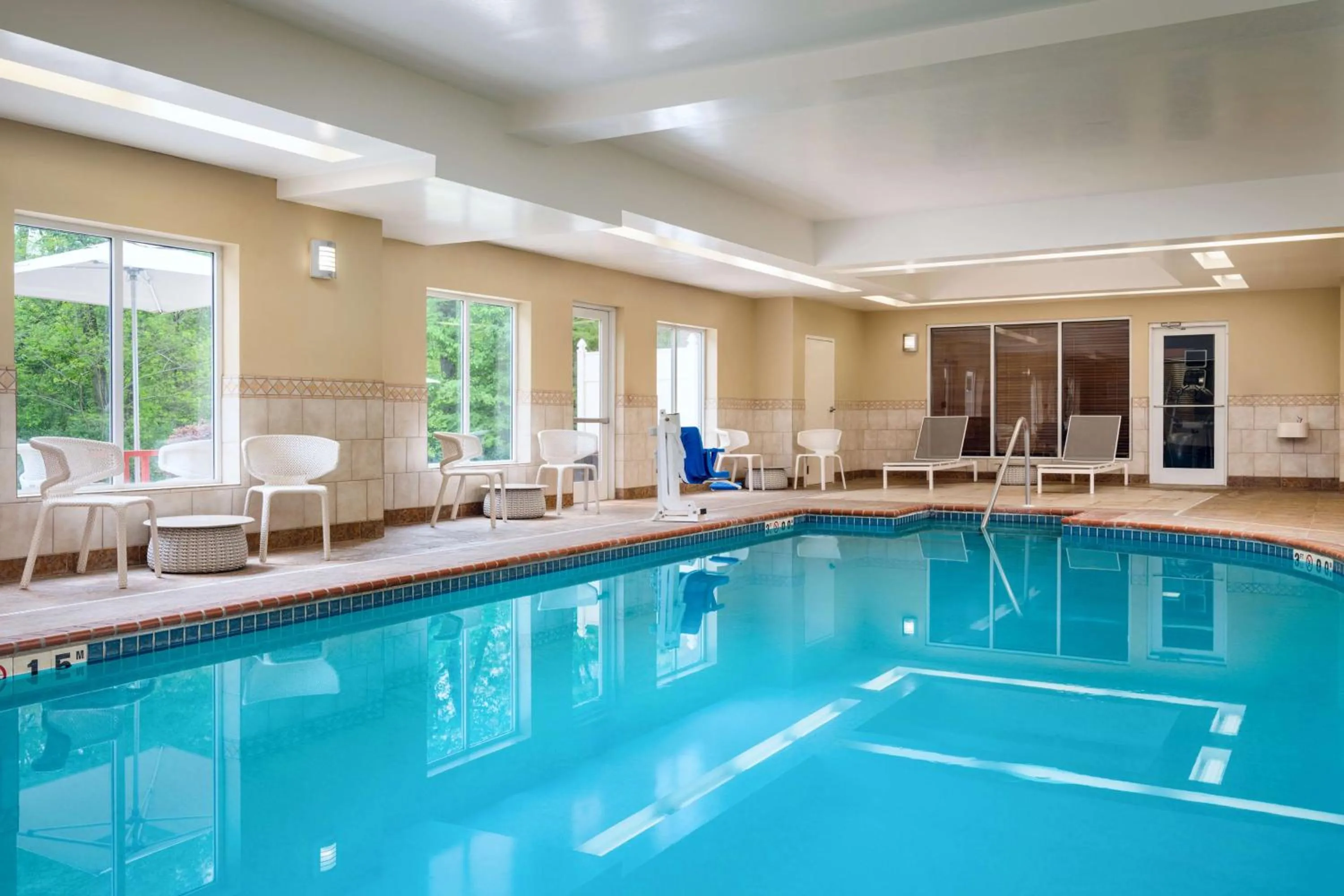 Pool view in Hilton Garden Inn Huntsville South/Redstone Arsenal