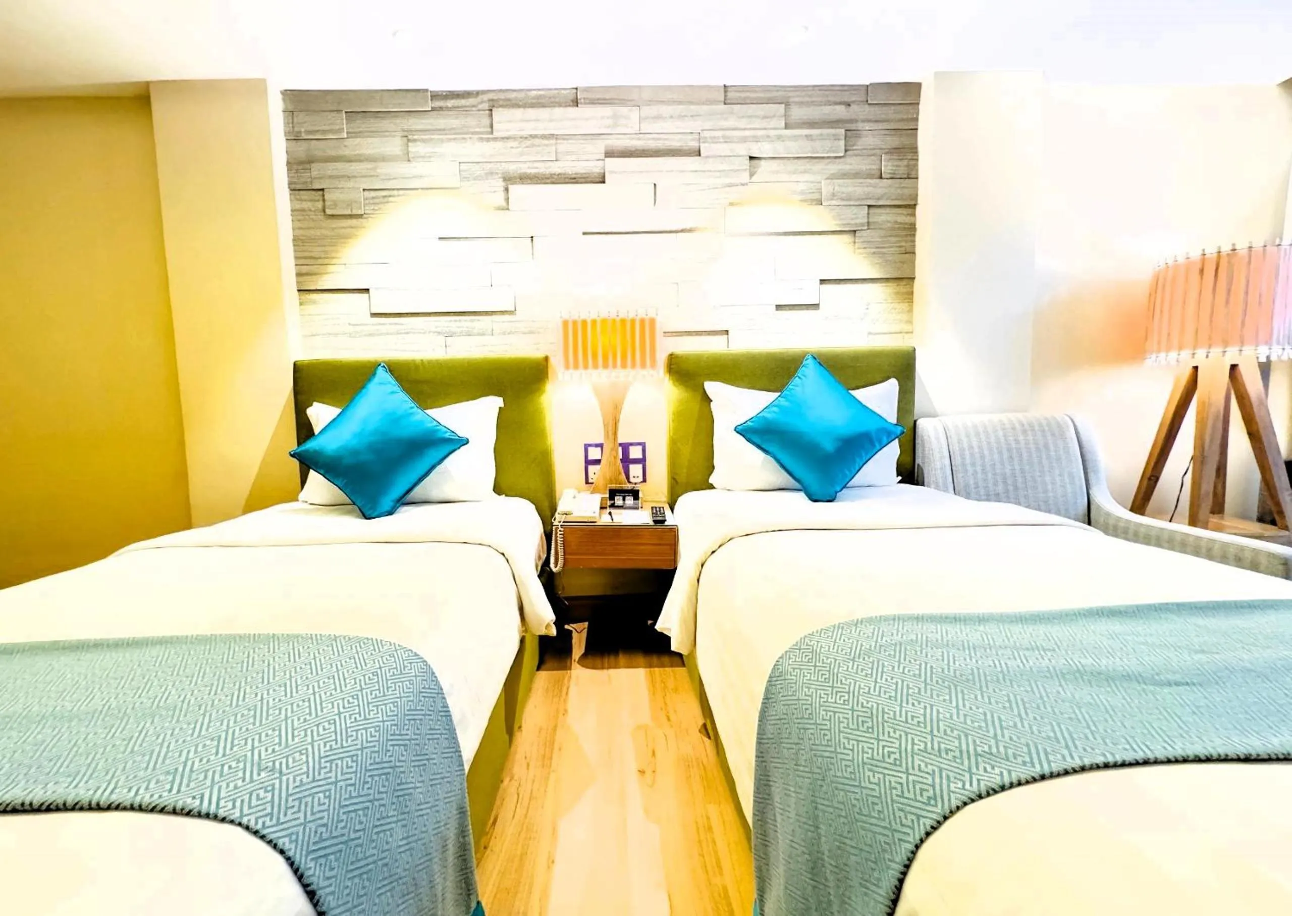 Bed in Cyberview Resort & Spa