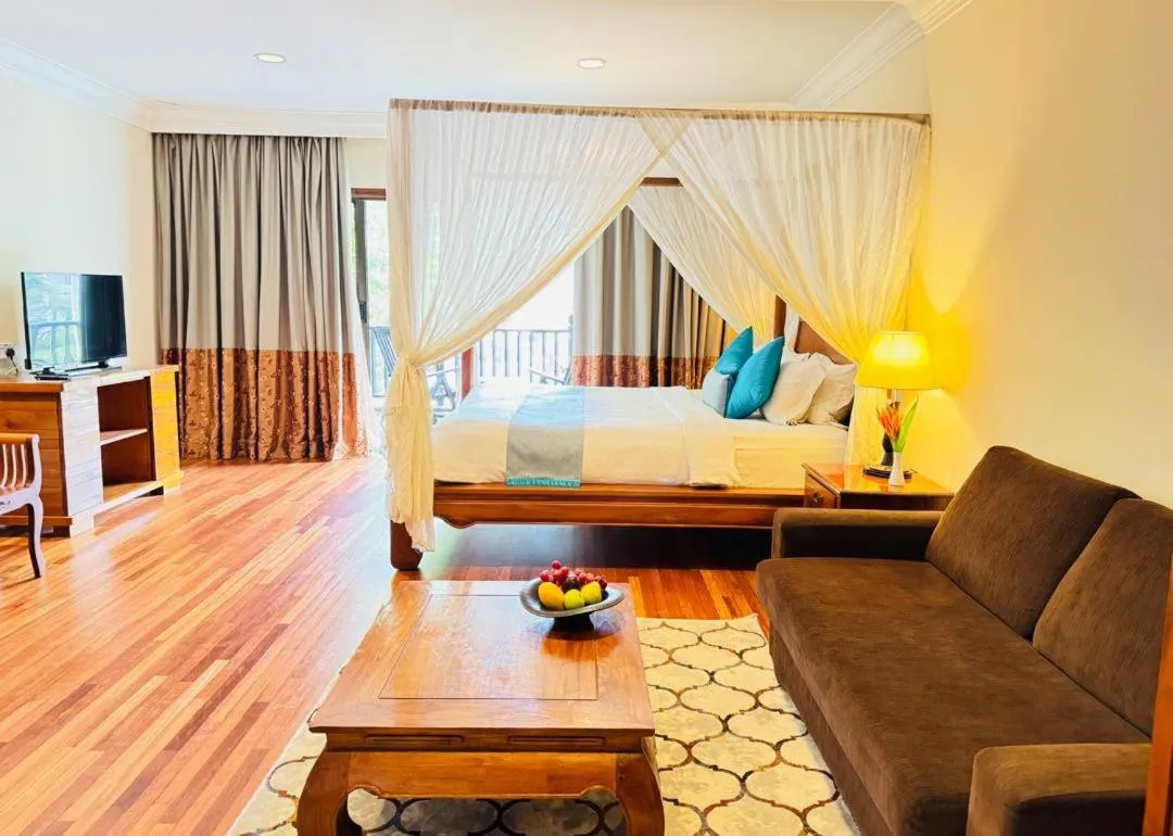 Bed in Cyberview Resort & Spa