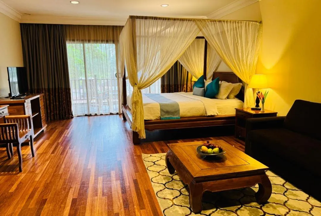 Bed in Cyberview Resort & Spa