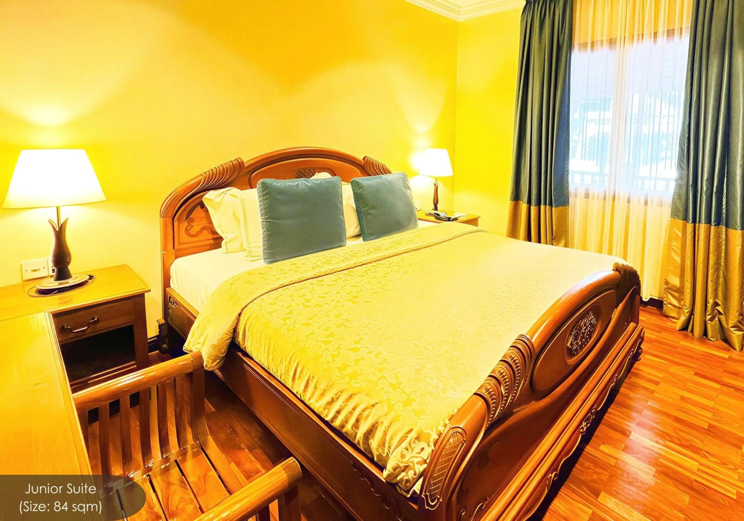 Bed in Cyberview Resort & Spa