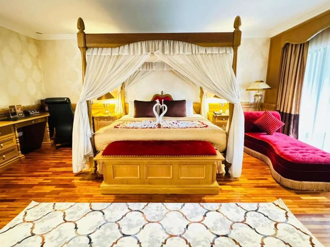 Bed in Cyberview Resort & Spa