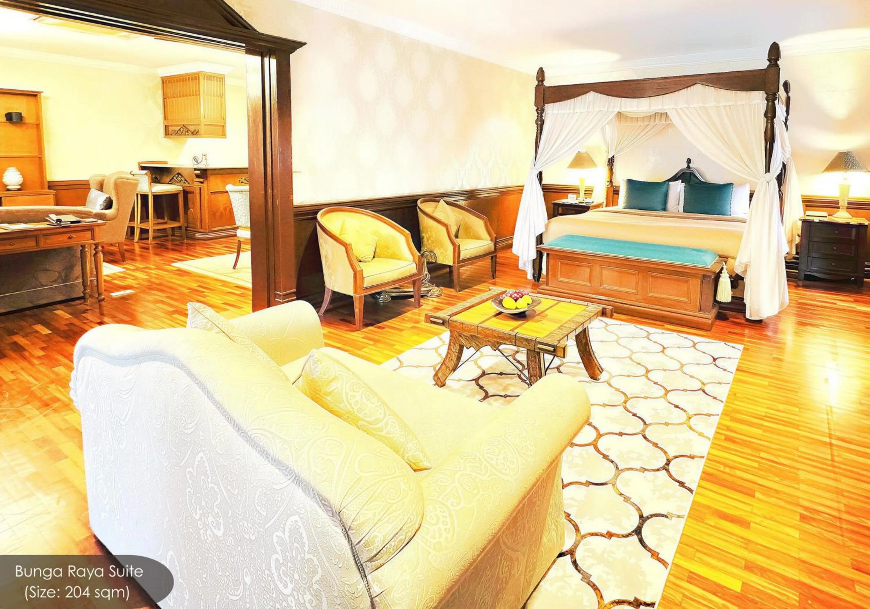 Bed in Cyberview Resort & Spa