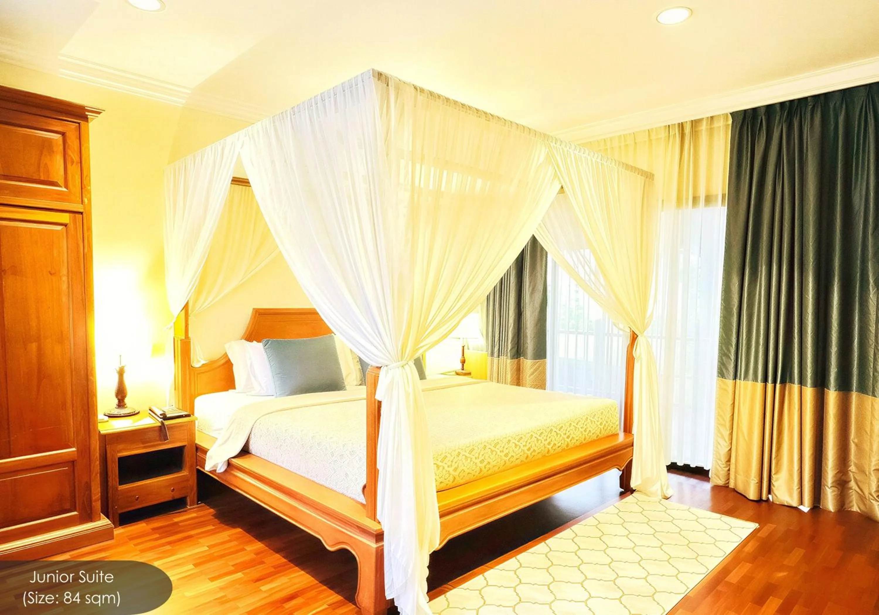 Bed in Cyberview Resort & Spa