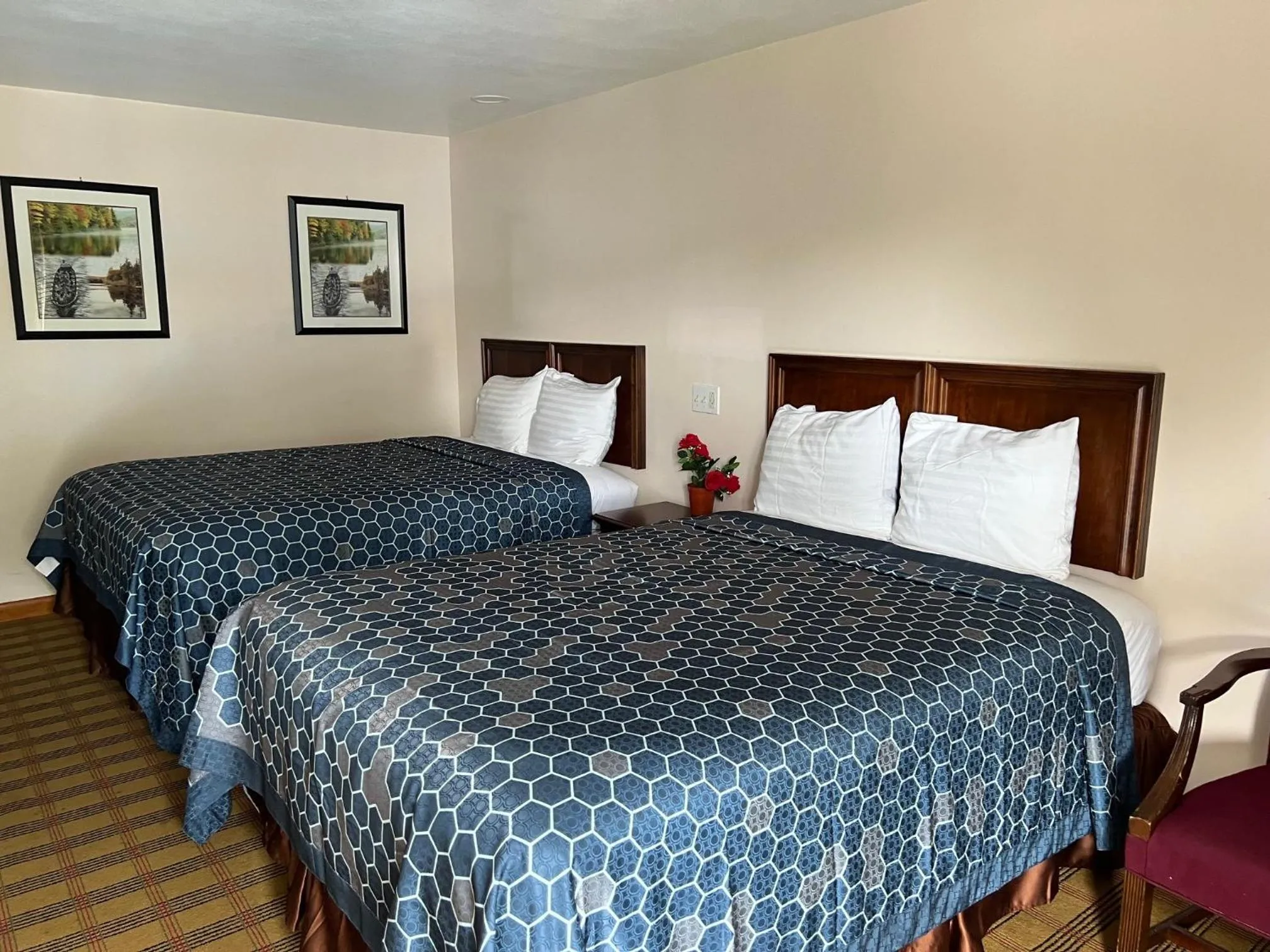 Bed in Atlantic Motel