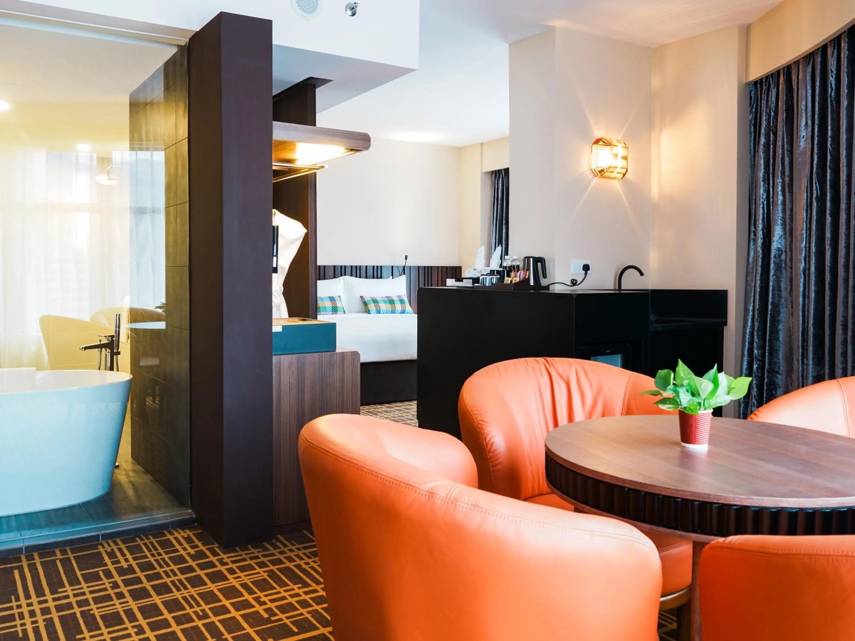 Seating area in Starus Hotel Bukit Bintang