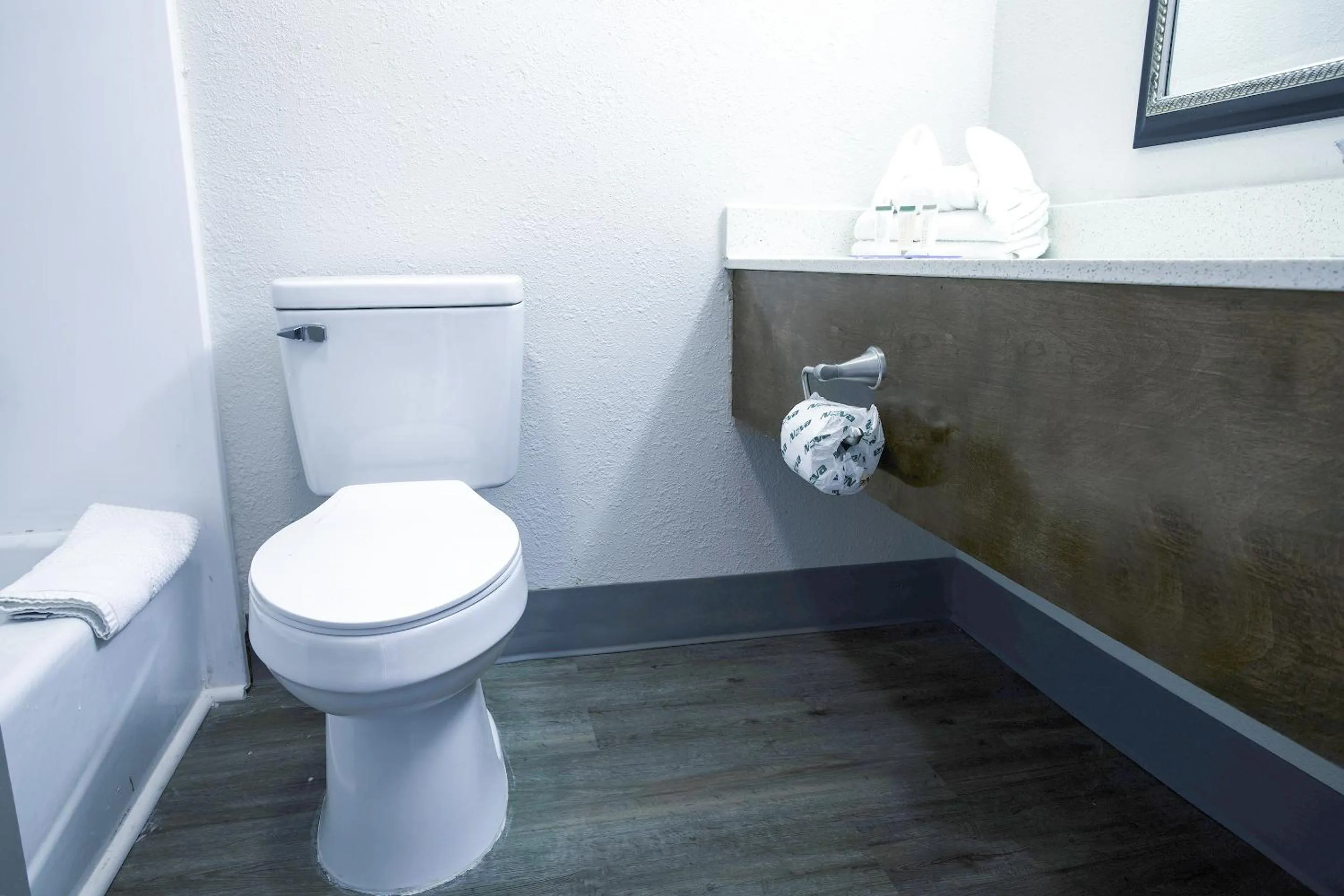 Toilet in Americas Best Value Inn Winston-Salem